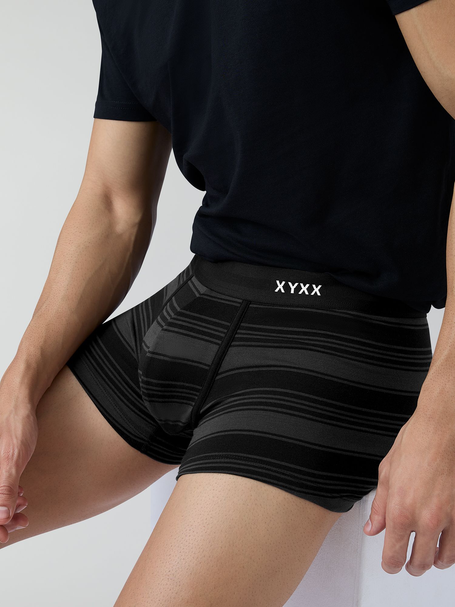 xyxx Pack of 1 Odour-free comfort Cotton STREAX Underwear Striped Men Trunk-picture-16