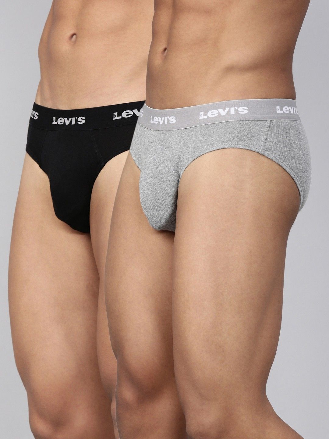 levi's Pack of 2 Contoured Double Pouch, Tag Free Comfort & Smartskin Technology Style# 009 Neo Solid Men Brief-picture-13