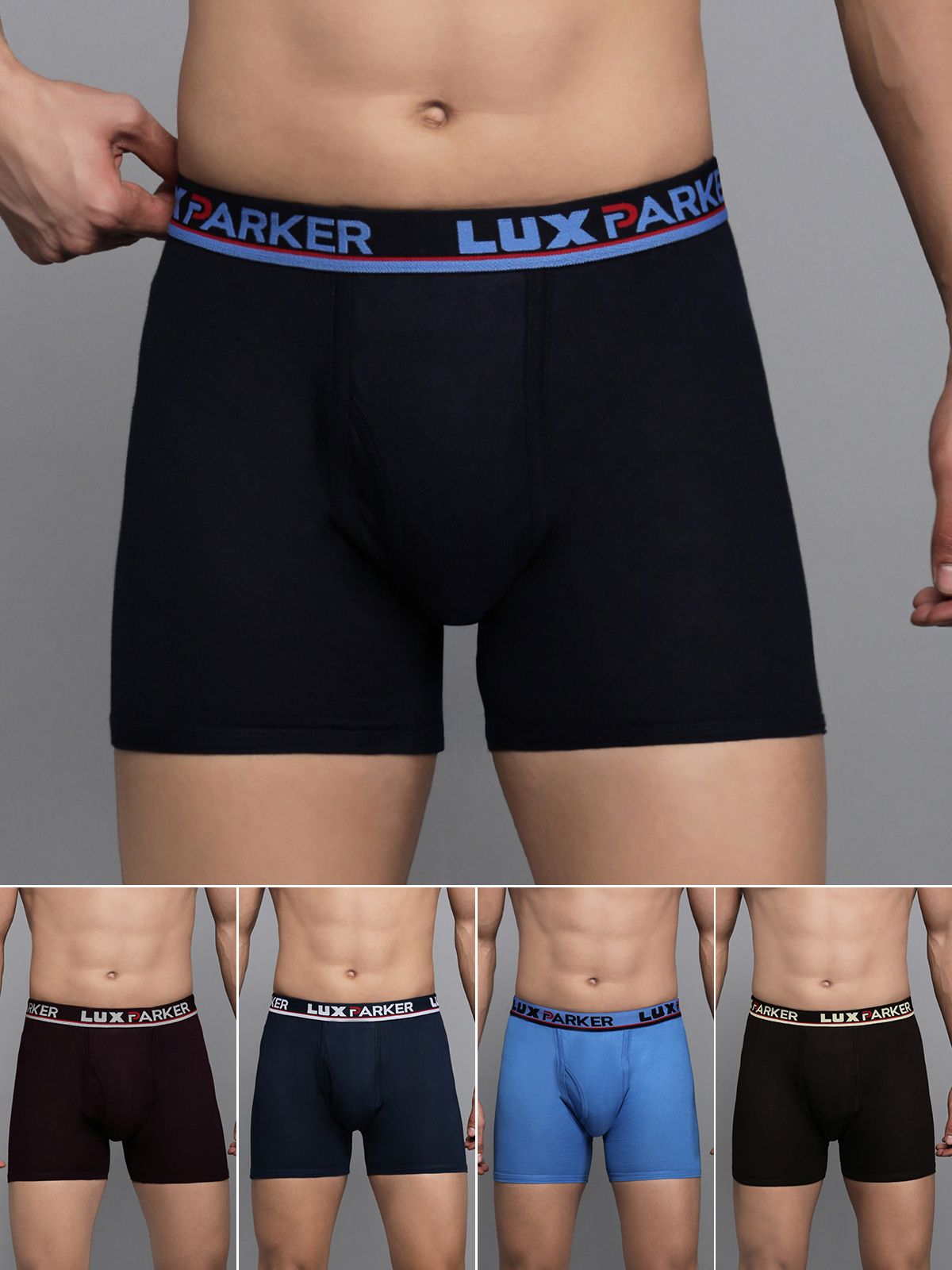 lux parker Pack of 5 Solid Men Trunk-picture-19