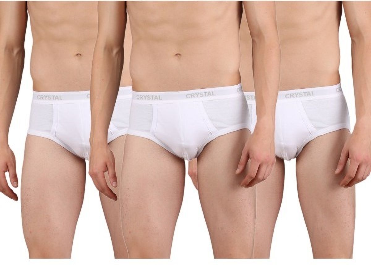 crystal retail Pack of 3 Solid Men Brief-picture-29
