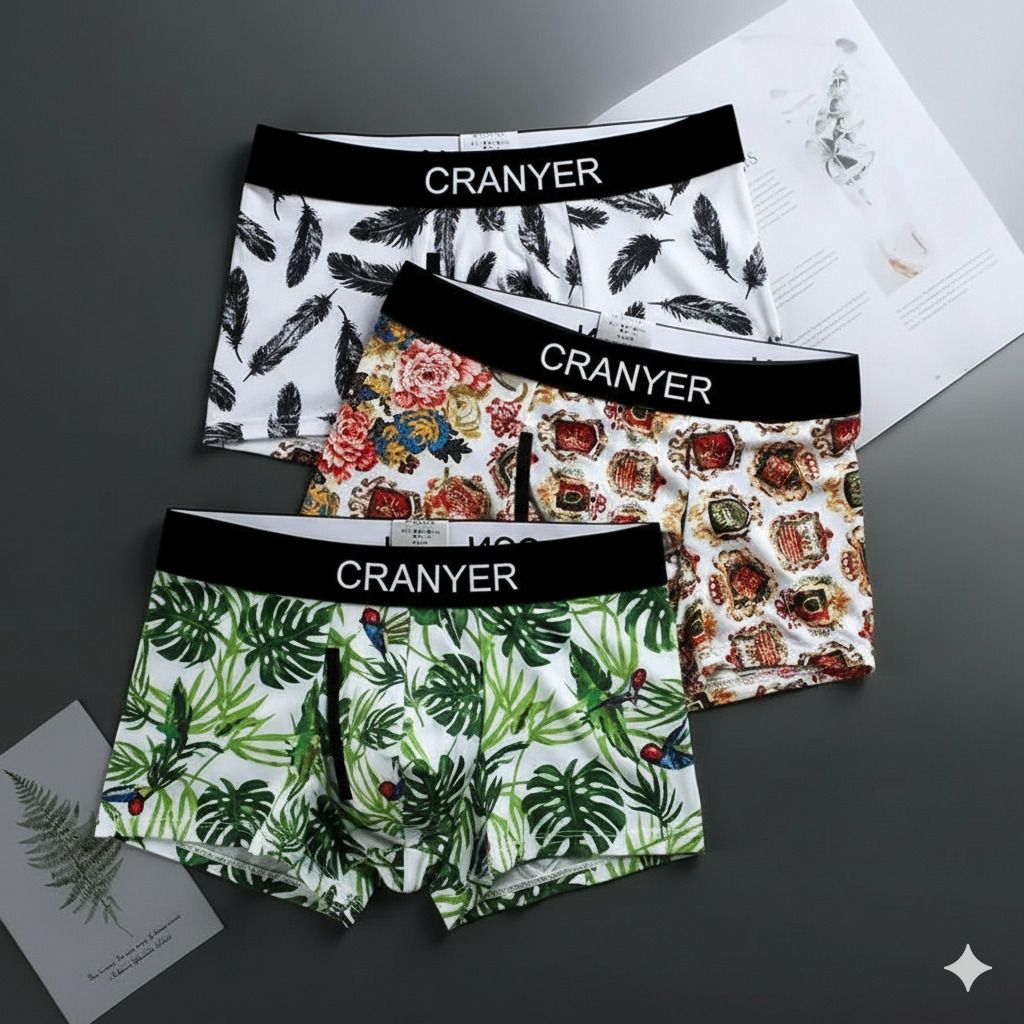 cranyer Pack of 3 Printed Men Brief-picture-17