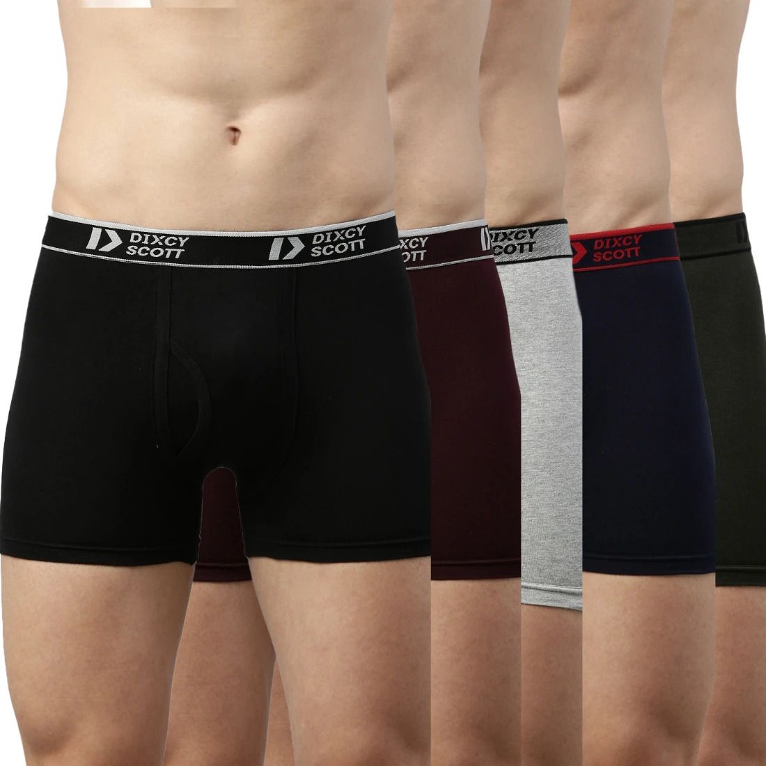 Pack of 5 Solid Men Trunk