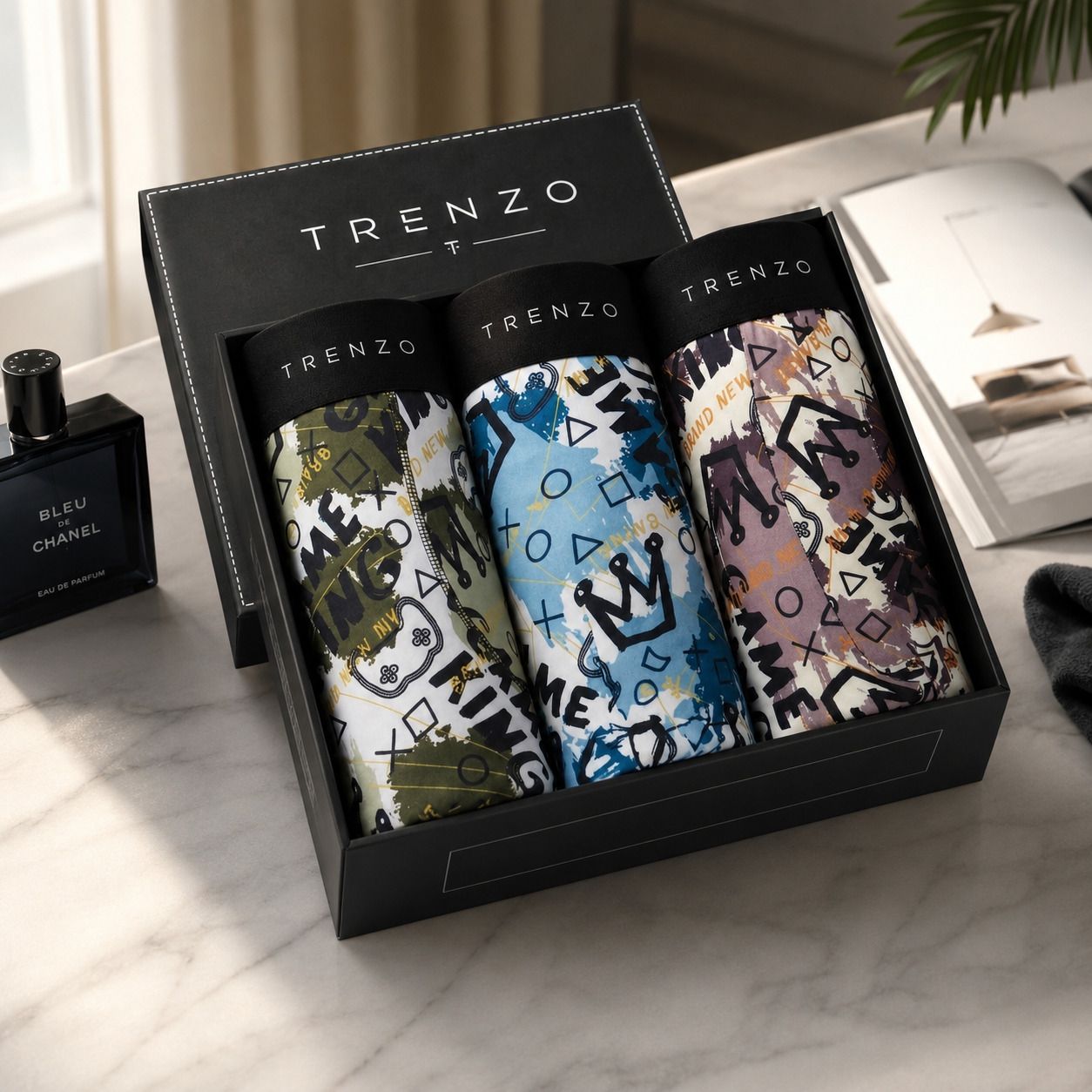 trenzo Pack of 3 Graphic Print Men Trunk-picture-10