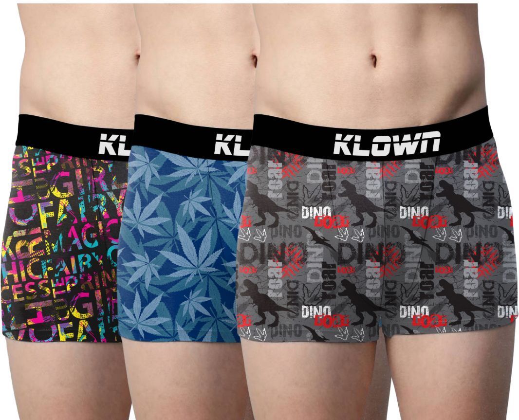 Pack of 3 Printed Men Trunk