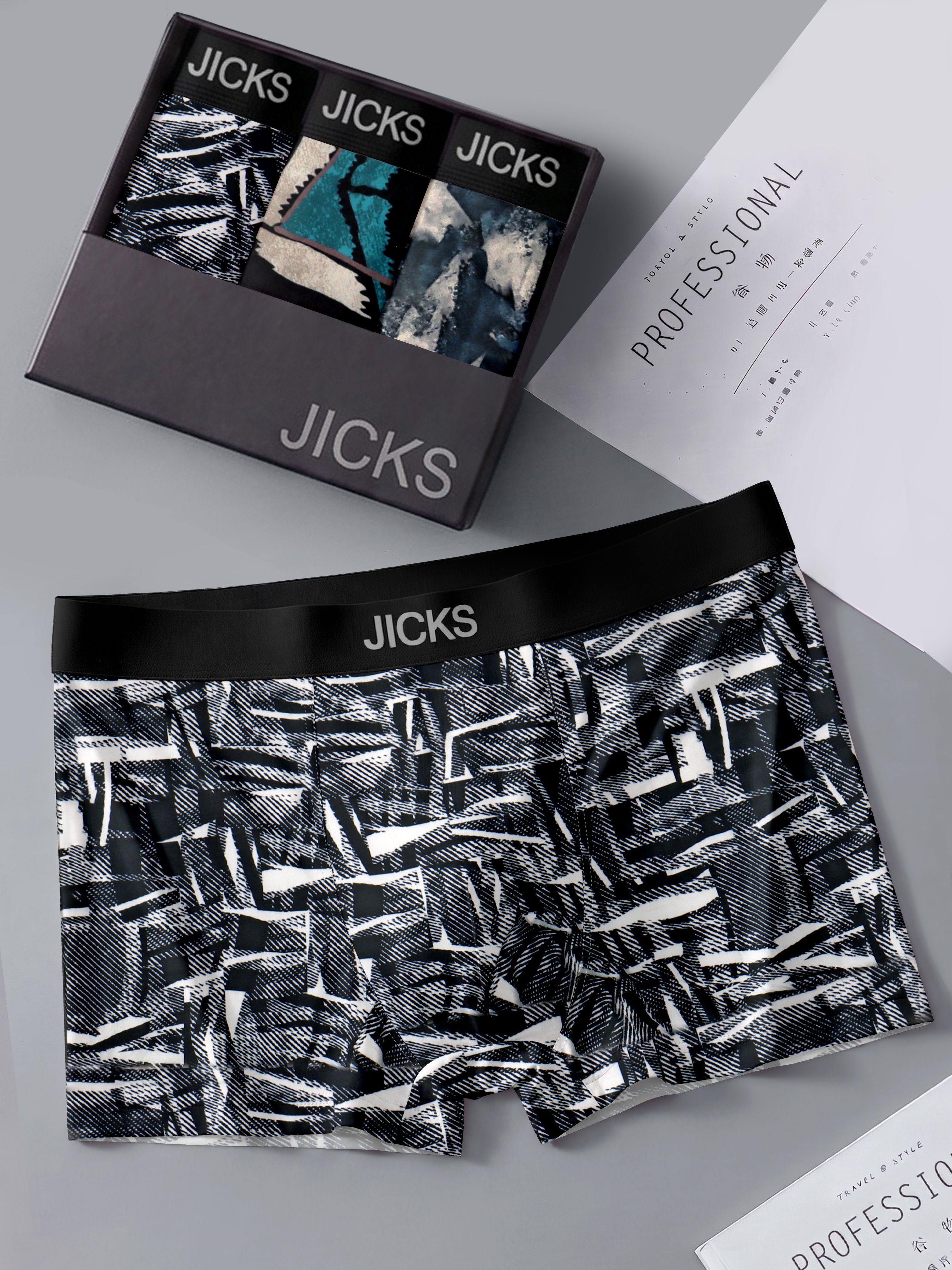 jicks Pack of 3 Printed Men Trunk-picture-14
