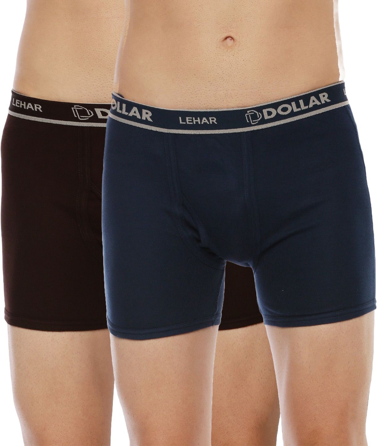 Pack of 2 Dollar Lehar Mens Combed Cotton Trunk - Pack of 2 - Actual Colour May Vary Solid Men Trunk-picture-45