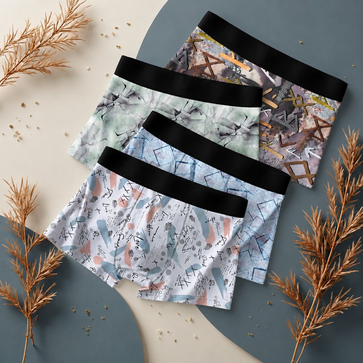 darkstone fab Pack of 4 Printed Men Trunk-picture-32
