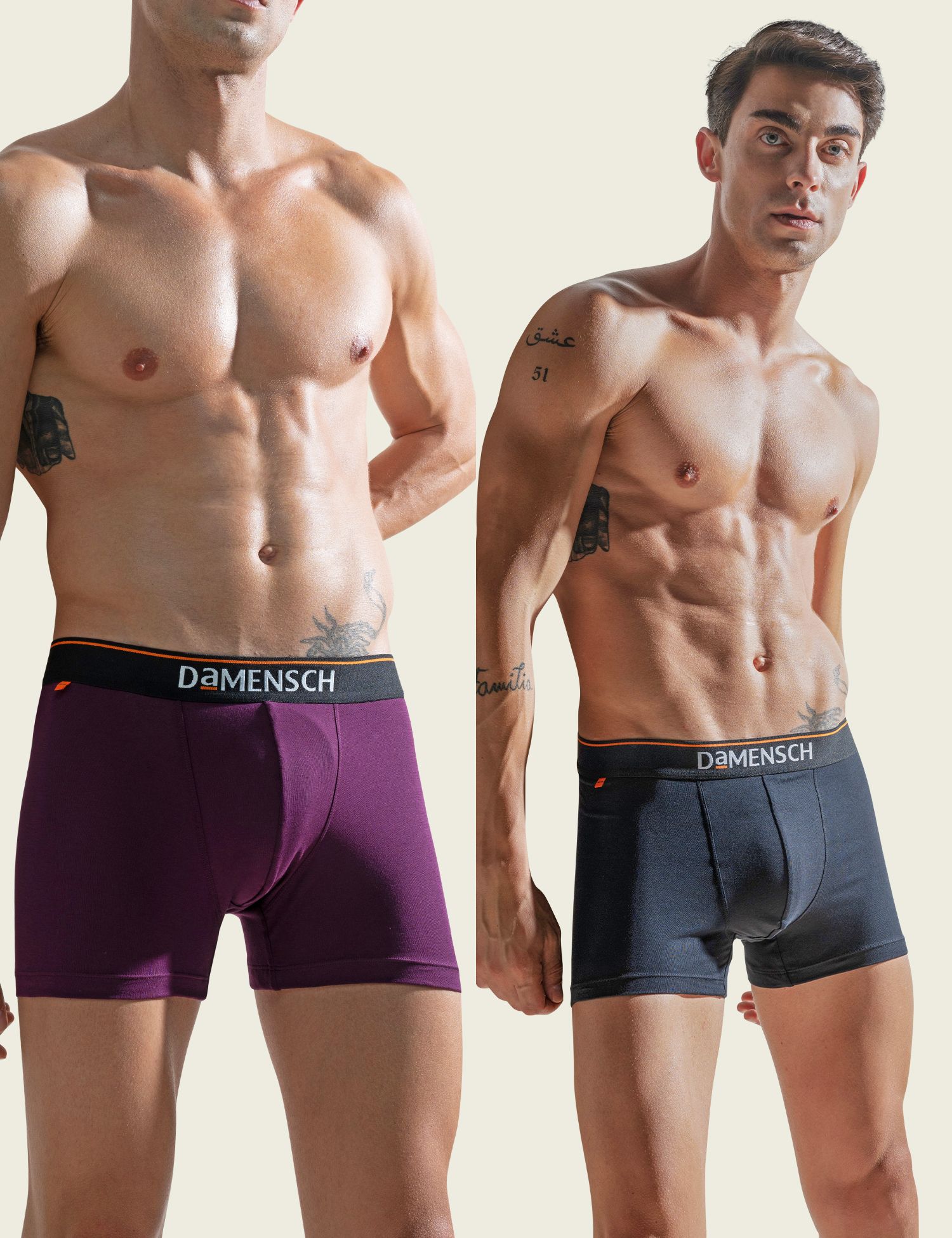 damensch Pack of 2 Deo-Cotton Deodorizing Anti-Bacterial Solid Men Trunk-picture-20