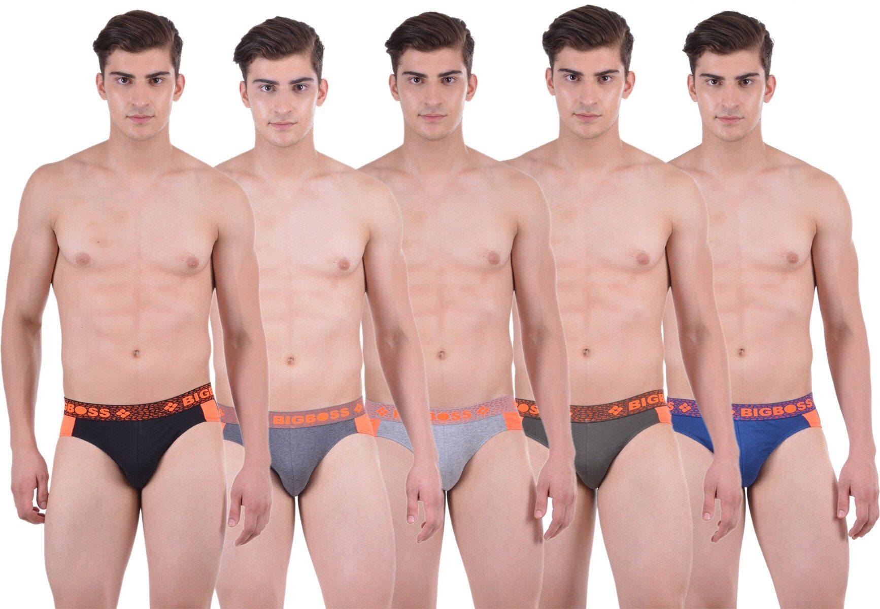 dollarbigboss Pack of 5 Super Combed Cotton Solid Men Brief-picture-19