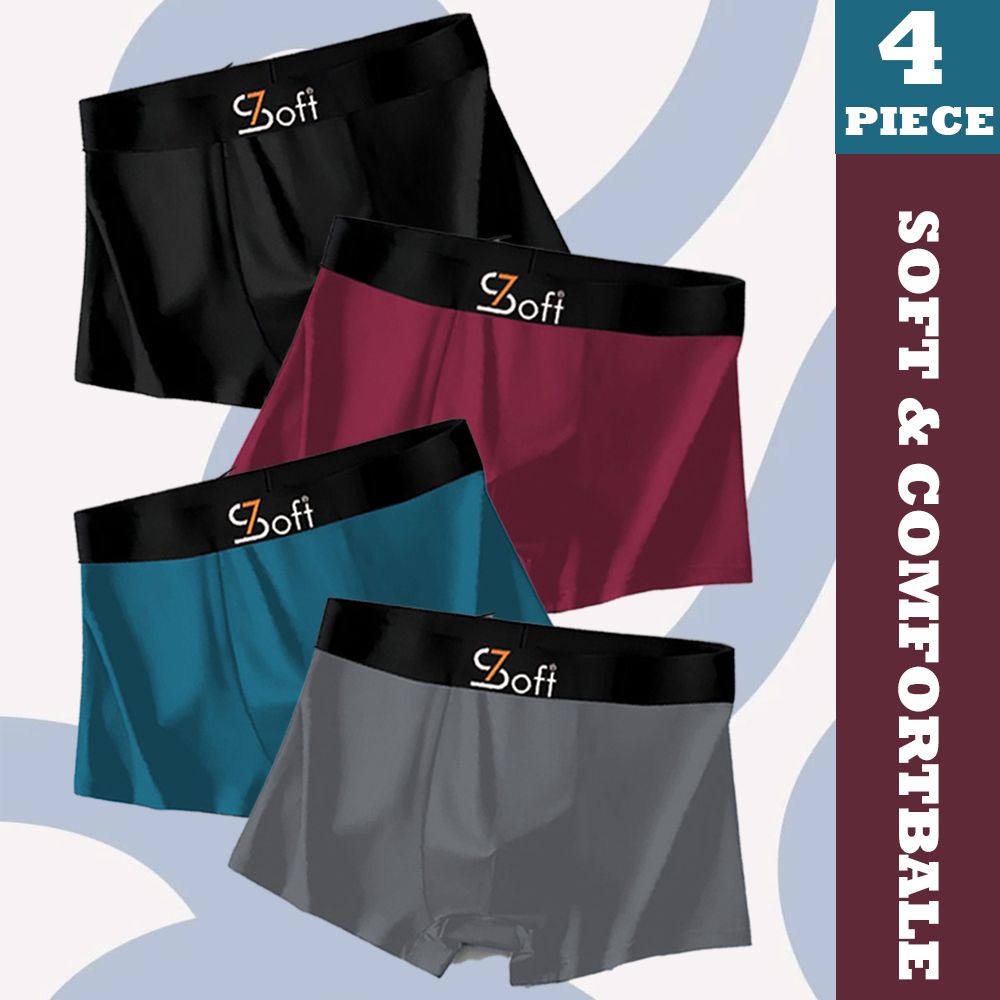 7soft Pack of 4 Solid Men Brief-picture-35