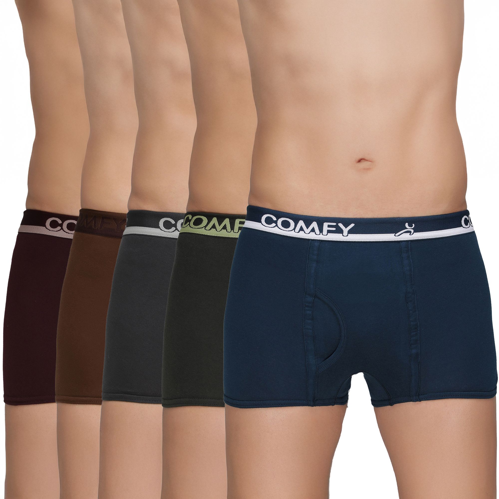 amul comfy Pack of 5 Solid Men Trunk-picture-10