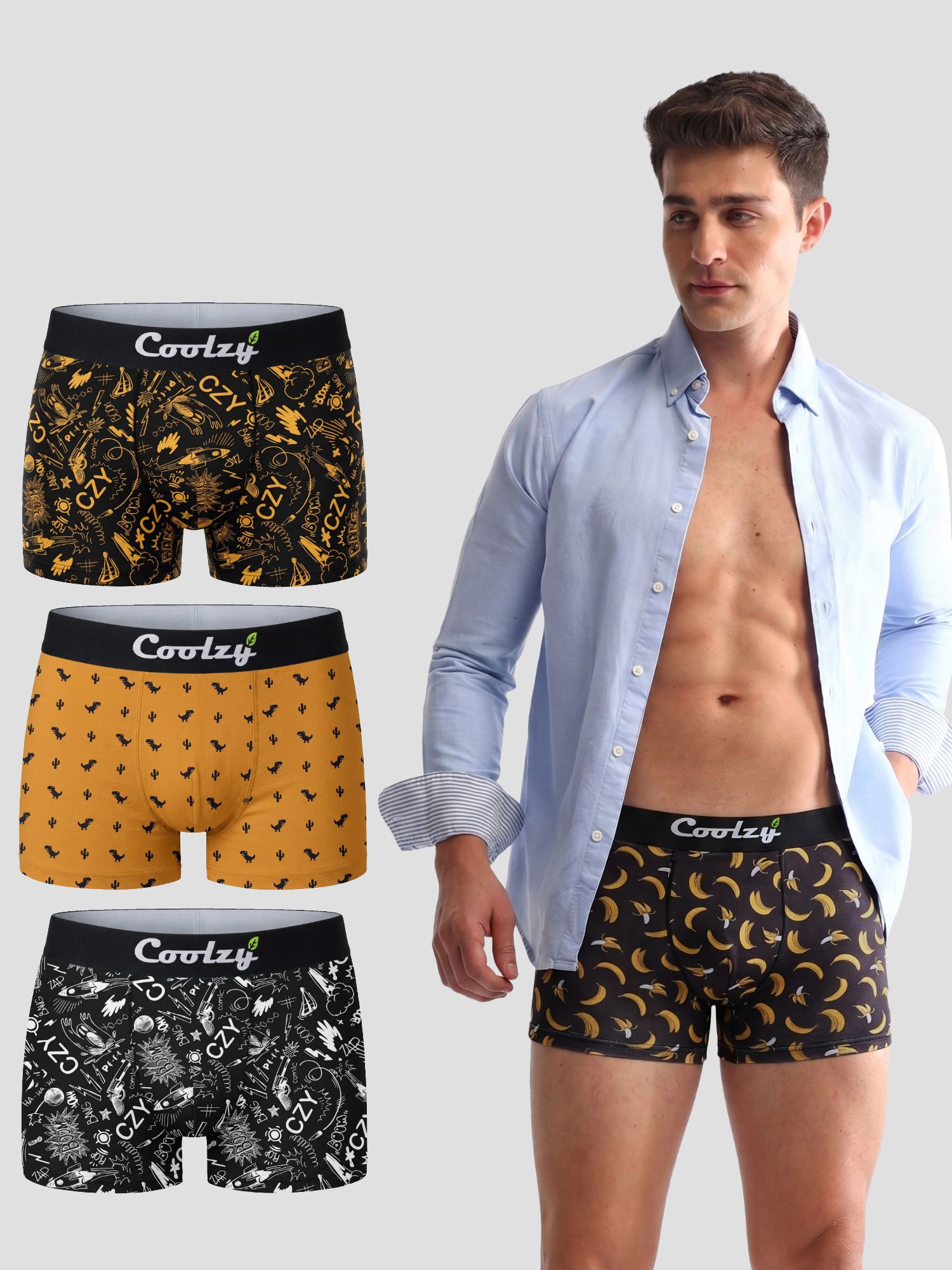 ecoundies Pack of 4 Printed Men Trunk-picture-24