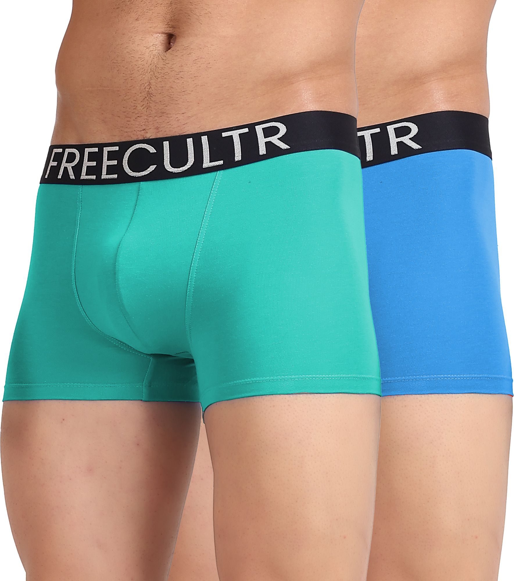 freecultr Pack of 2 Organic Cotton Trunks, Ultrasoft Waistband, Premium Snug-Fit Underwear Solid Men Trunk-picture-15
