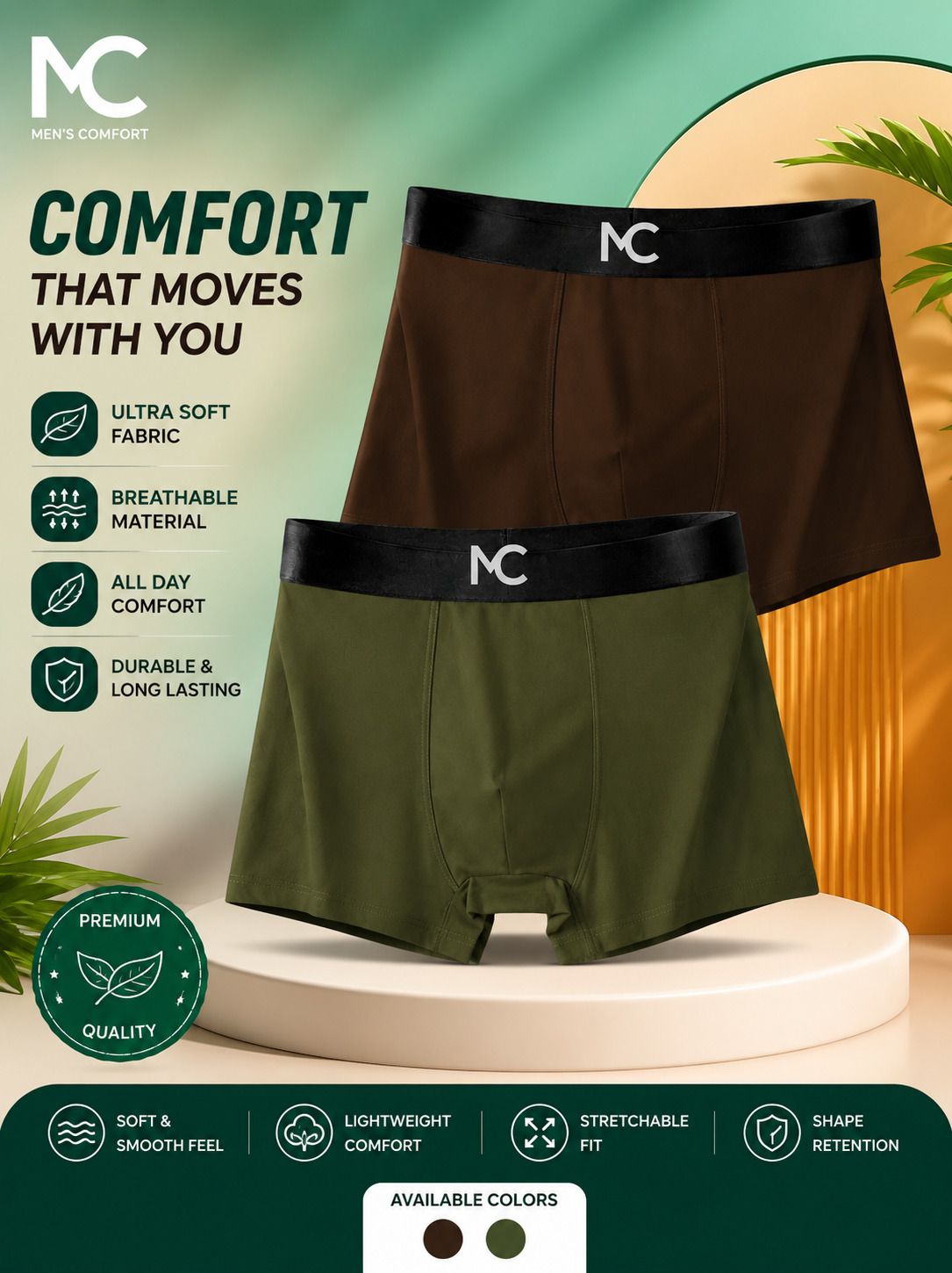 mokichi Pack of 2 Solid Men Brief-picture-28