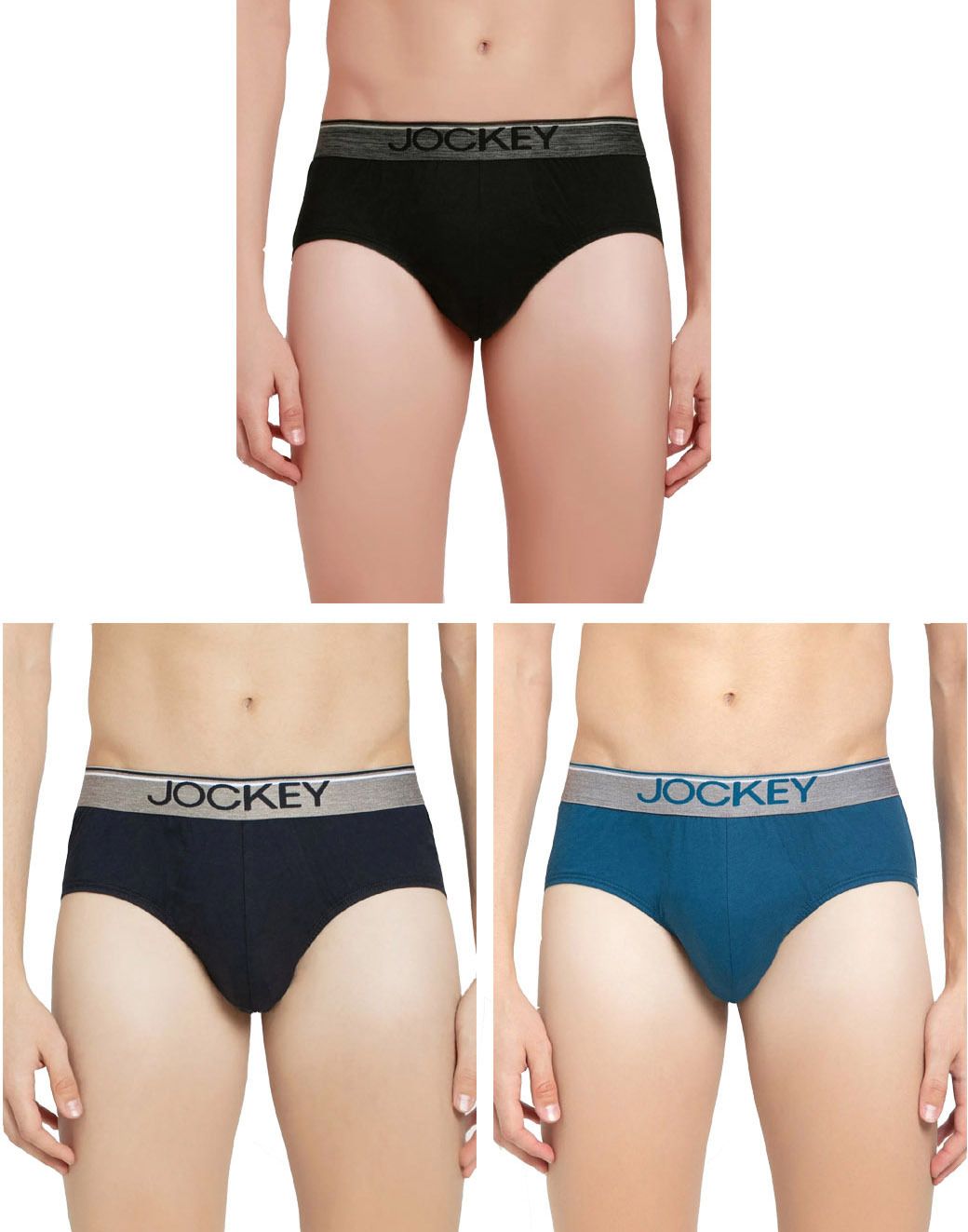 jockey Pack of 3 Solid Men Brief-picture-12