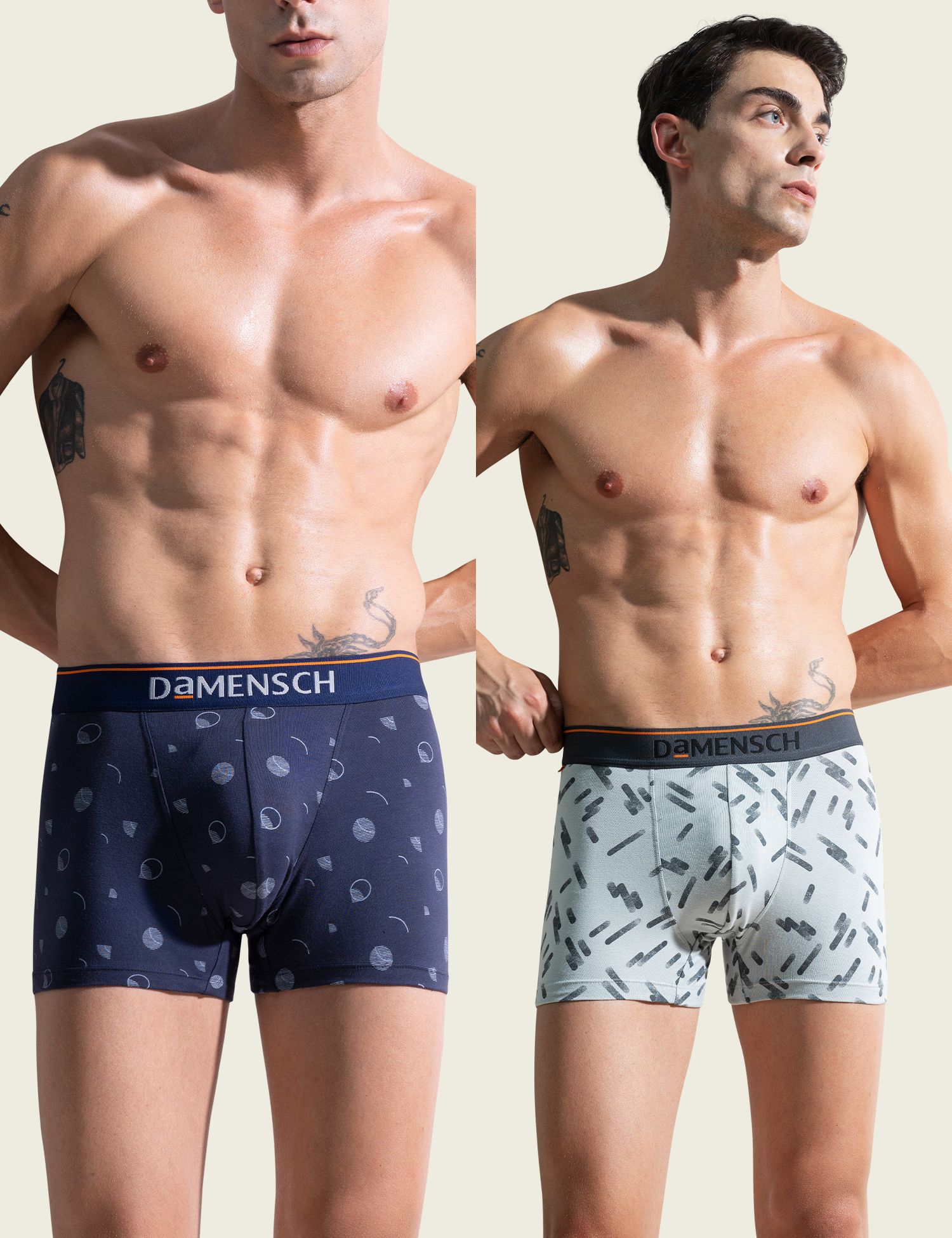 damensch Pack of 2 Deo-Cotton Deodorizing Anti-Bacterial Printed Men Trunk-picture-14