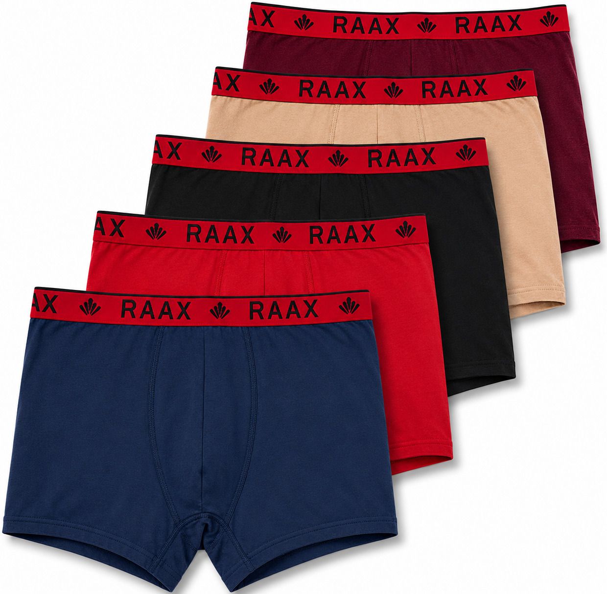 raax Pack of 5 Solid Men Trunk-picture-44