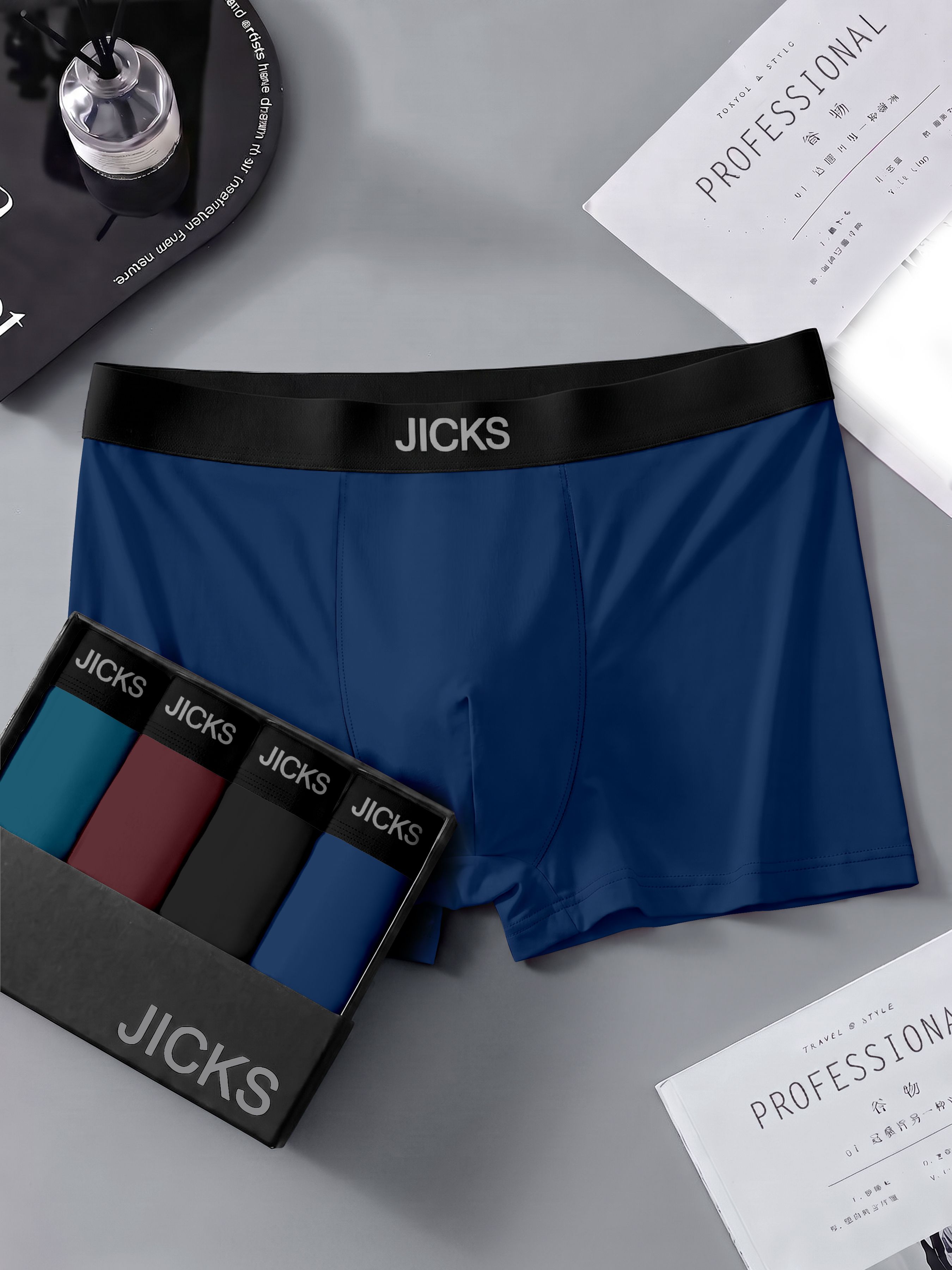 jicks Pack of 4 Solid Men Trunk-picture-21