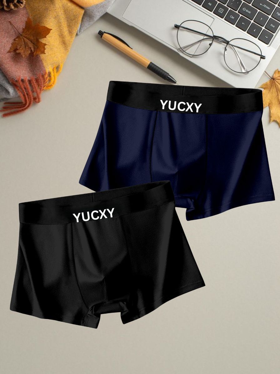 yucxy Pack of 2 Solid Men Trunk-picture-24