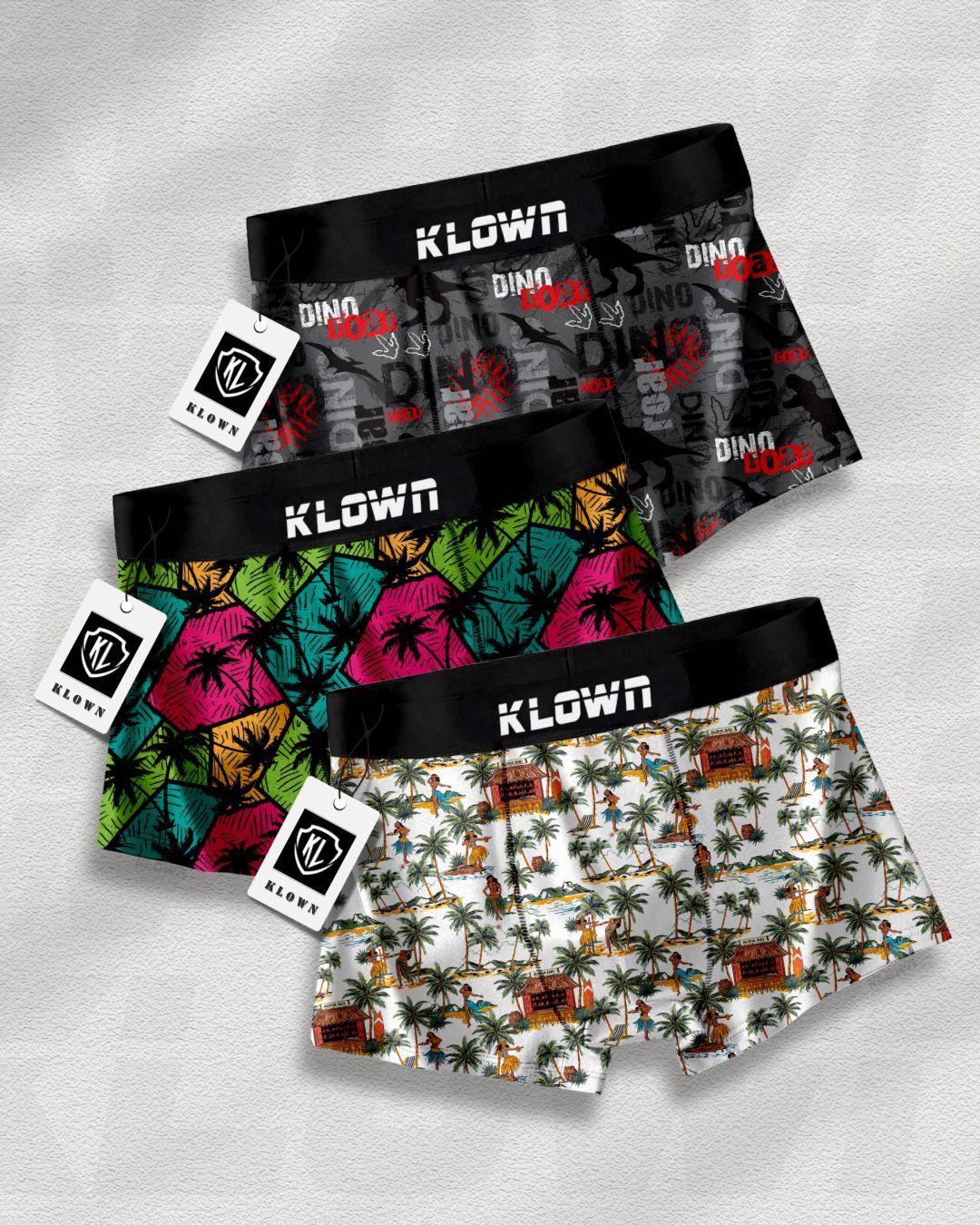 Pack of 3 Printed Men Trunk