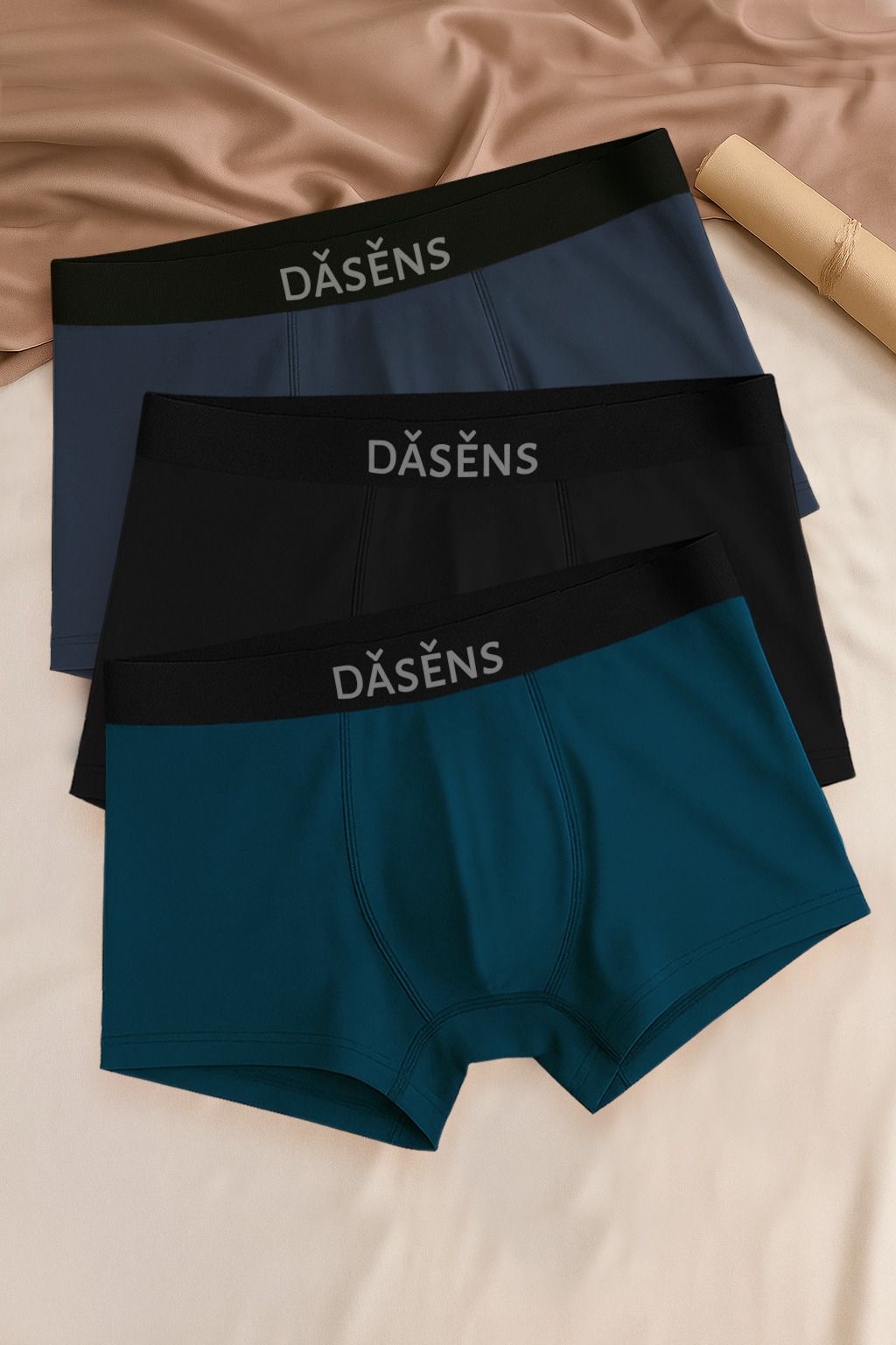 dasens Pack of 3 Solid Men Trunk-picture-31