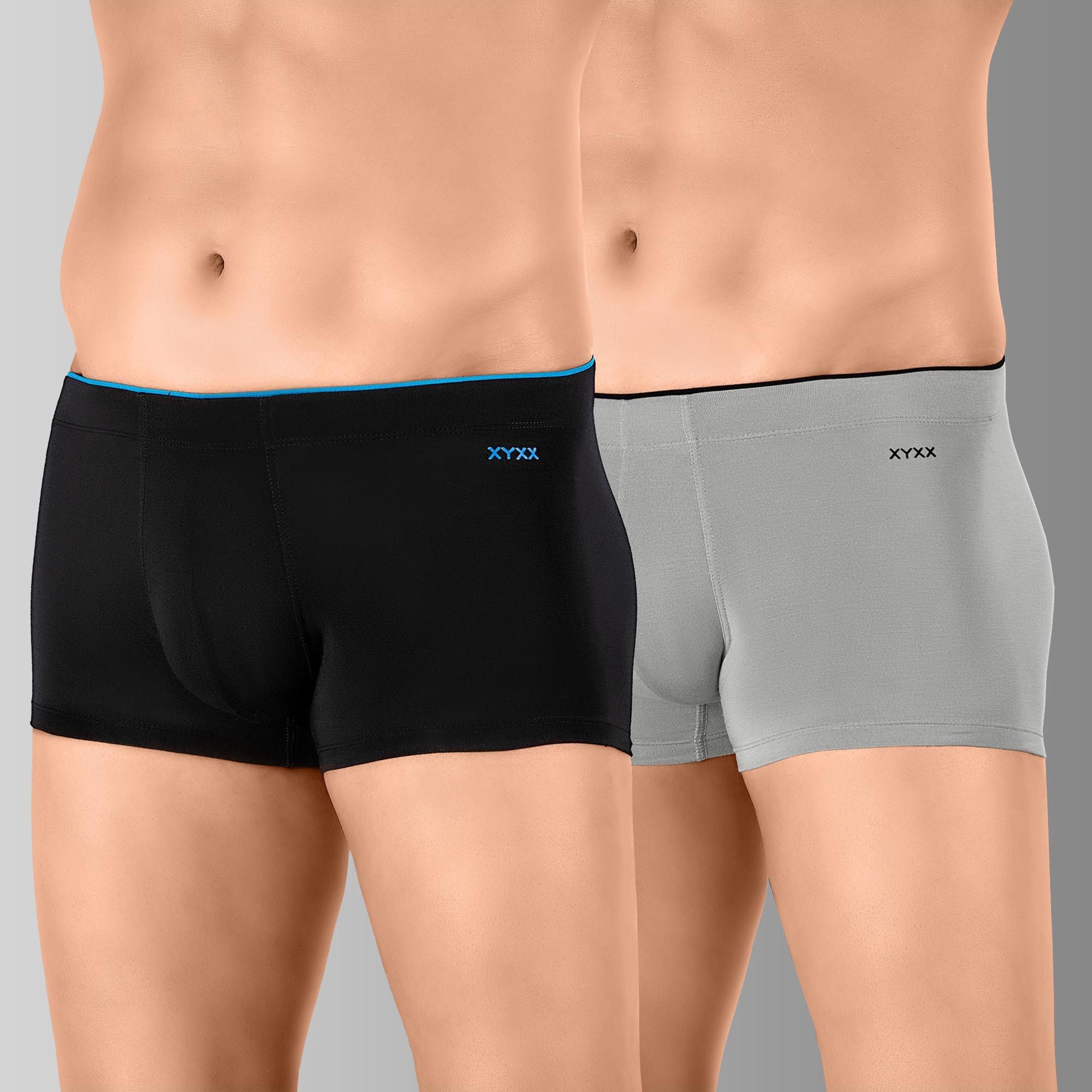 xyxx Pack of 2 Underwear Uno Intellisoft Micro Modal Solid Men Trunk-picture-17