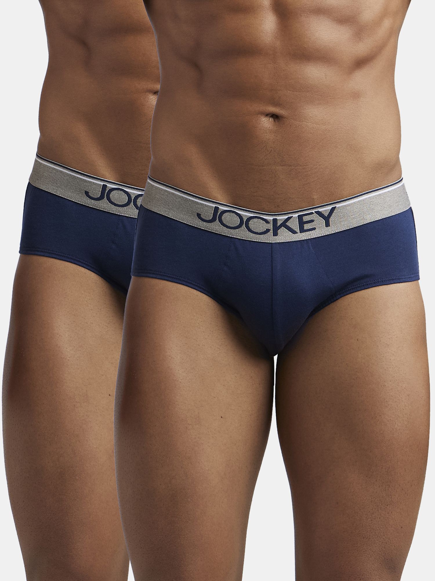 Pack of 2 8037 Super Combed Cotton Solid Men Brief-image-6