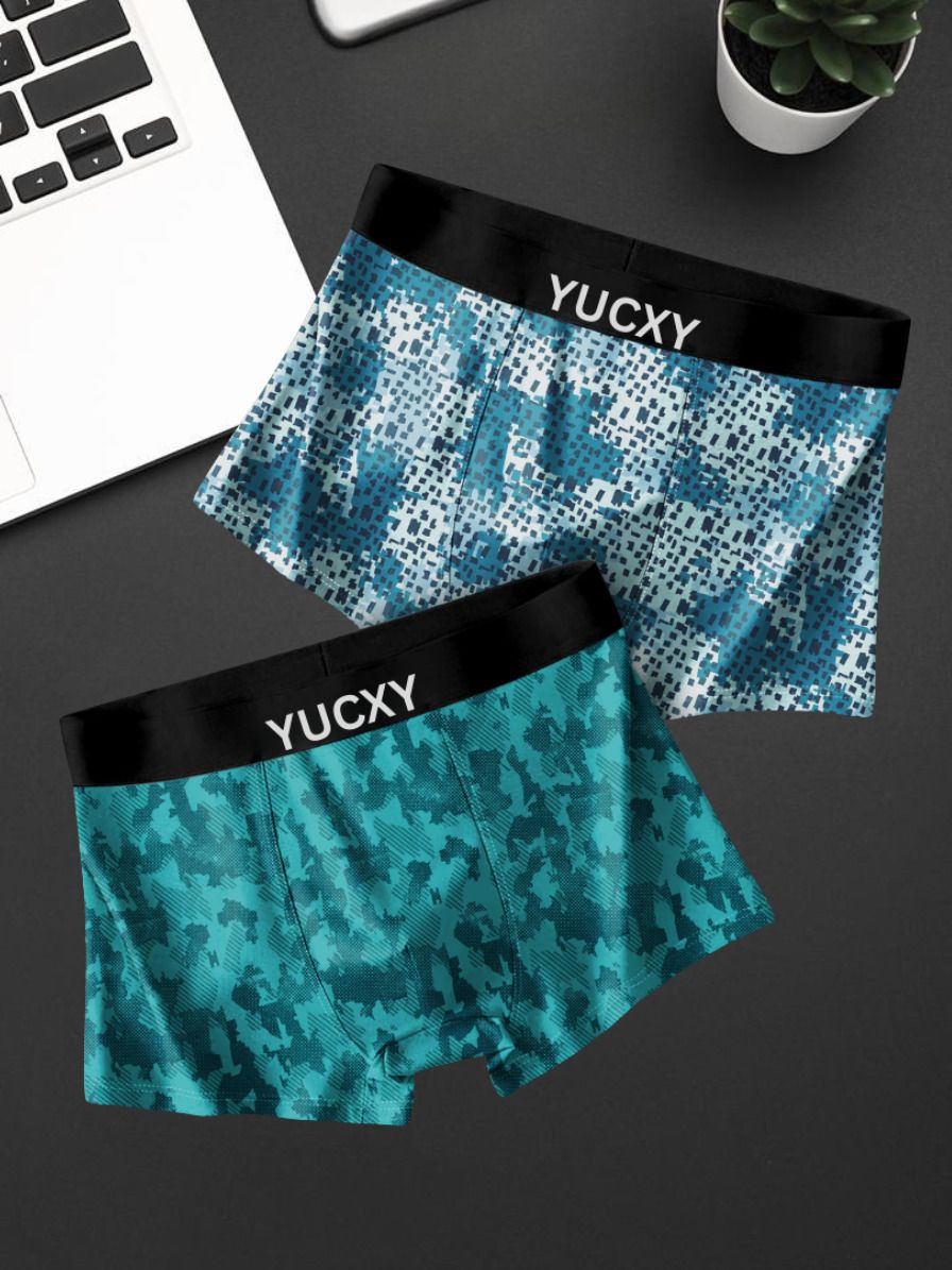 yucxy Camouflage, Printed, Geometric Print Men Trunk-picture-23