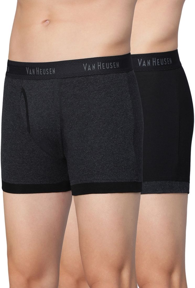 Pack of 2 Antibacterial And Colour Fresh Self Design Men Trunk-image-48