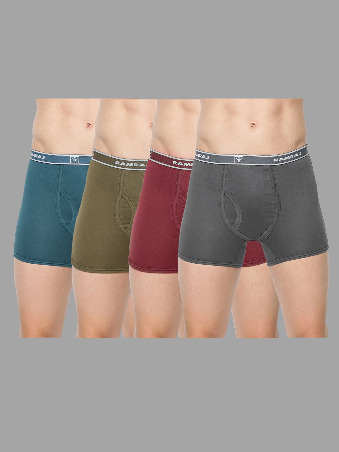 ramraj cotton Pack of 4 Solid Men Trunk-picture-10