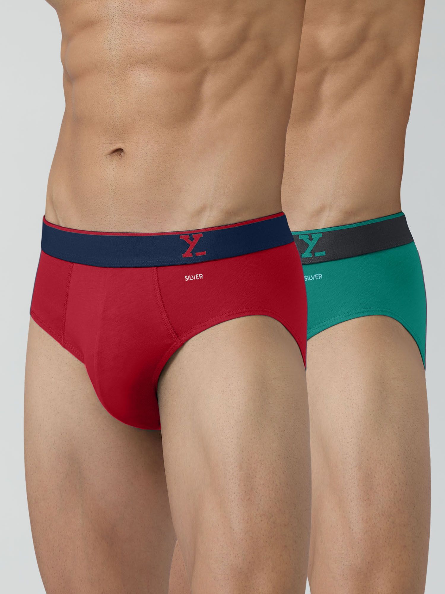 Pack of 2 Traq Anti-bacterial Odour-free cotton Solid Men Brief-image-4