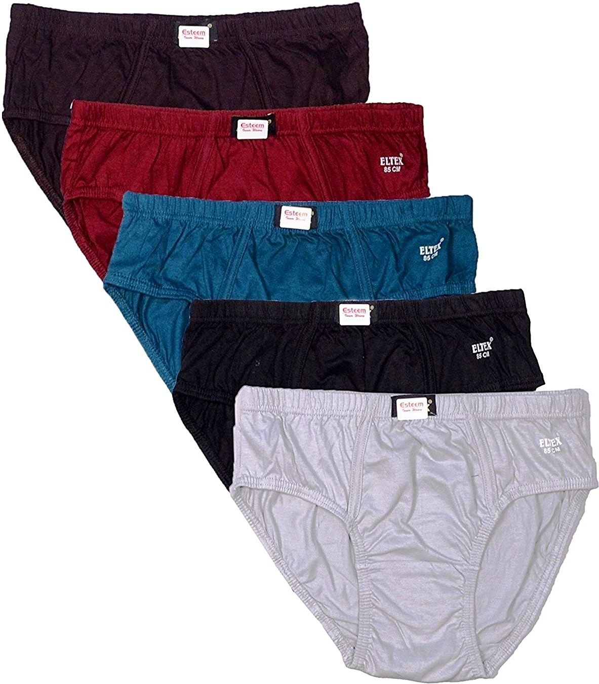 Pack of 5 Solid Men Brief