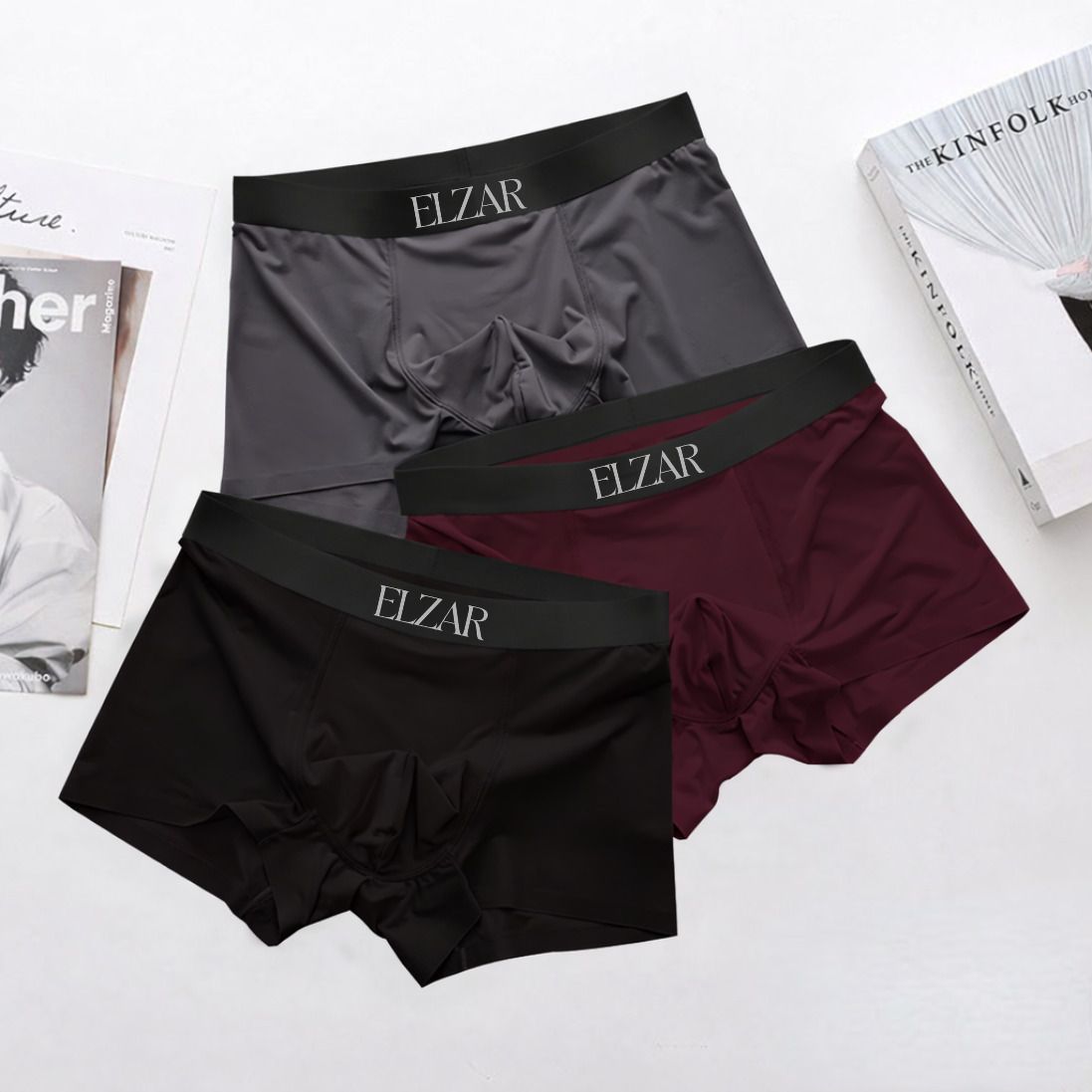 elzar Pack of 3 Solid Men Trunk-picture-12