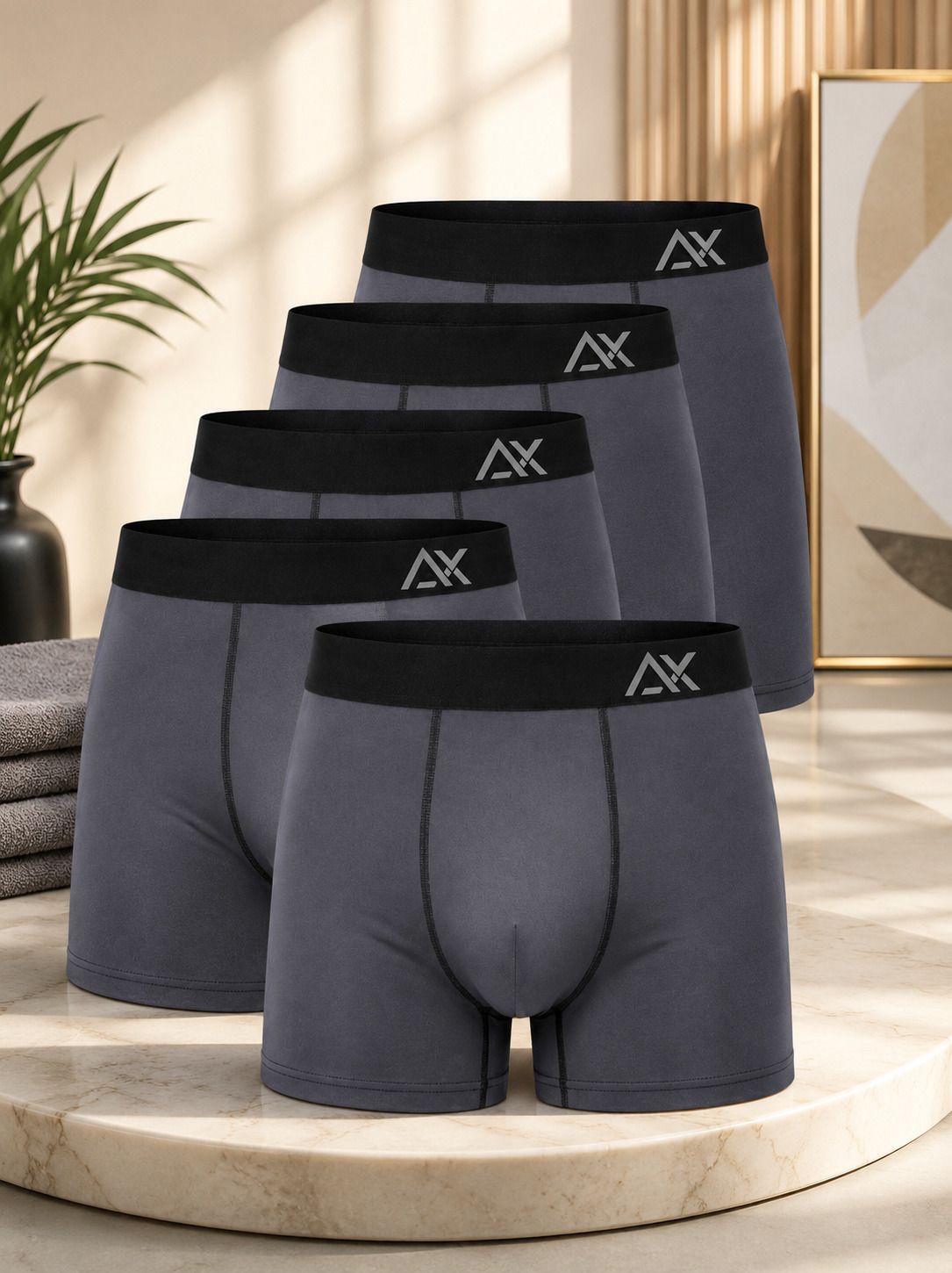 aaoxx Pack of 5 Solid Men Trunk-picture-37
