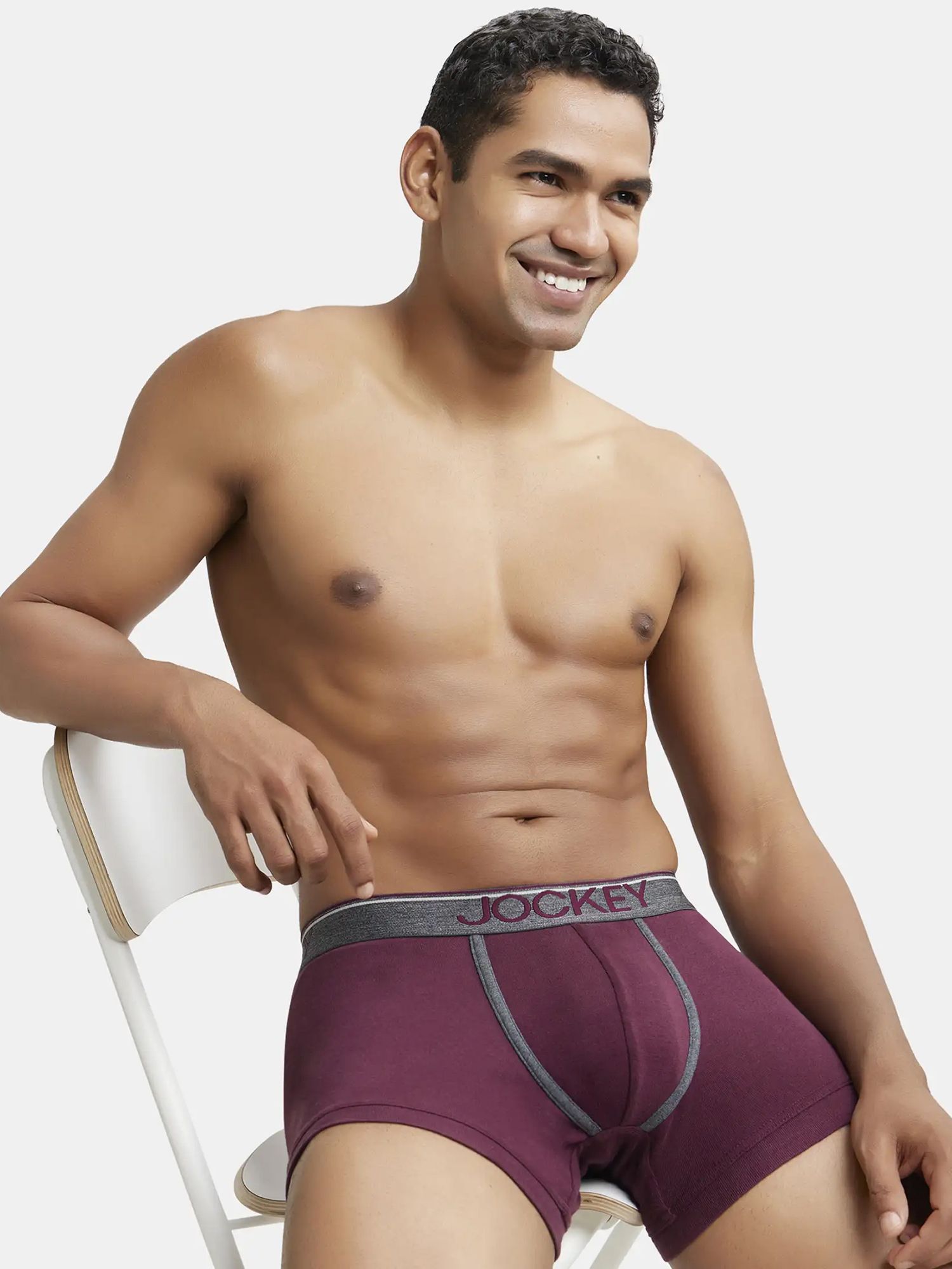 jockey 8015 Super Combed Cotton Rib Solid Men Trunk-picture-22