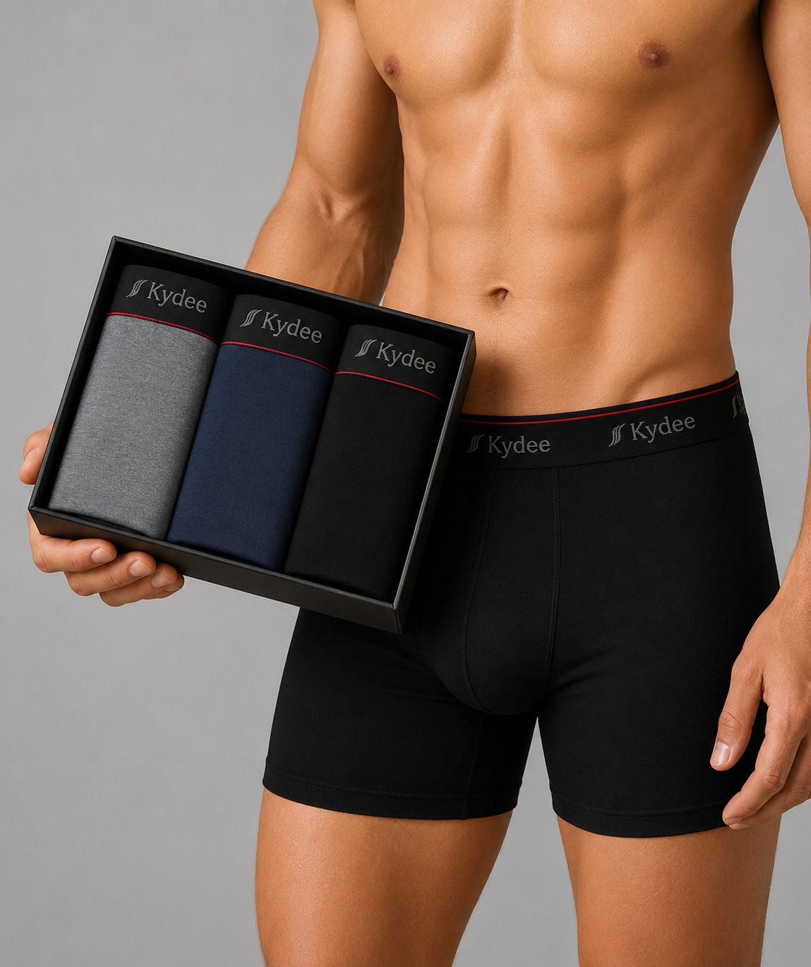 kydee Pack of 3 Solid Men Trunk-picture-24