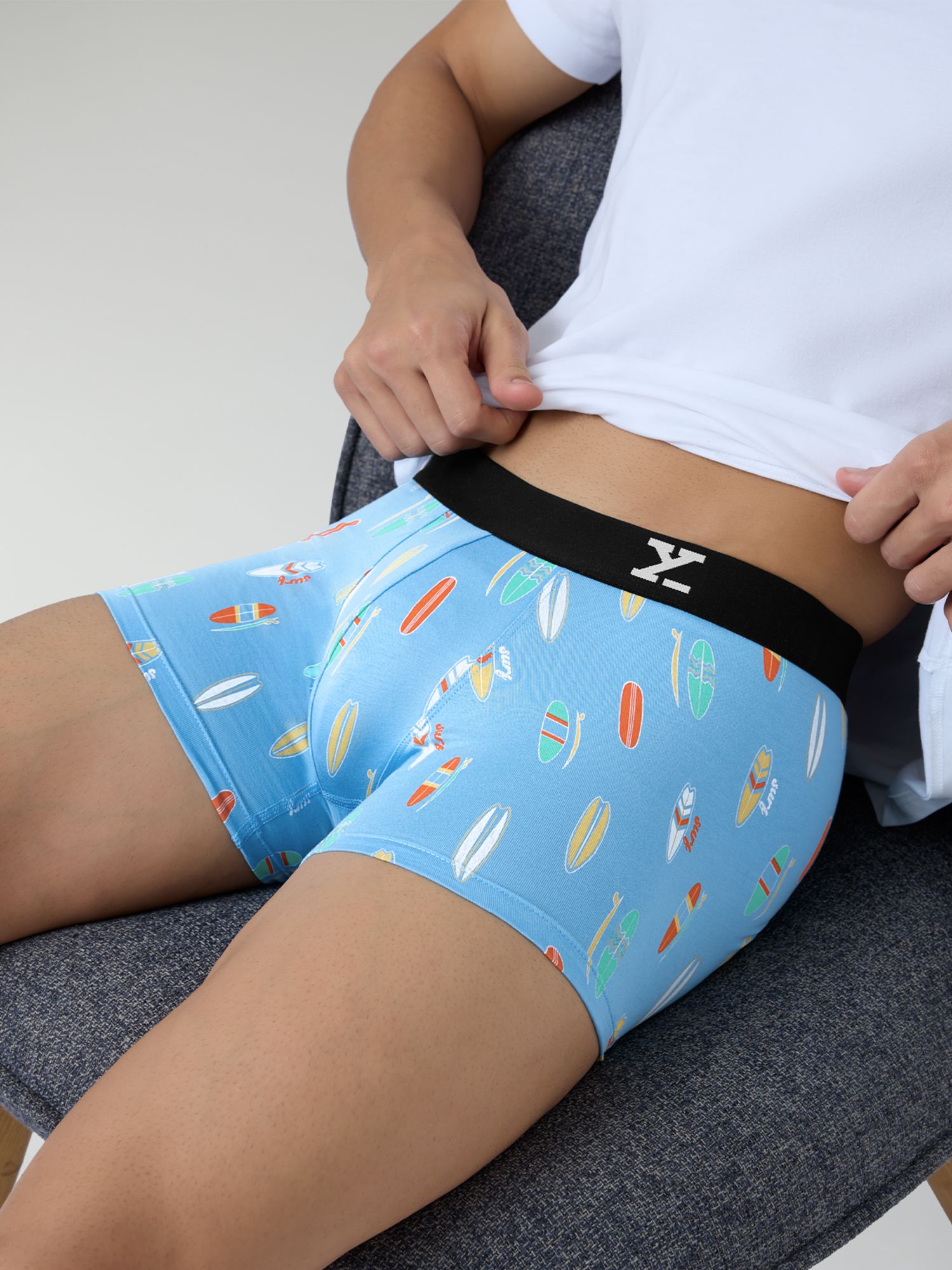 xyxx Odour-free comfort Cotton SURF Underwear Printed Men Trunk-picture-11