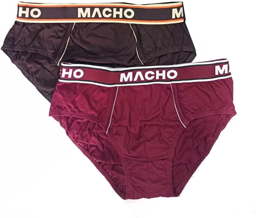 macho Pack of 2 Solid Men Brief-picture-23
