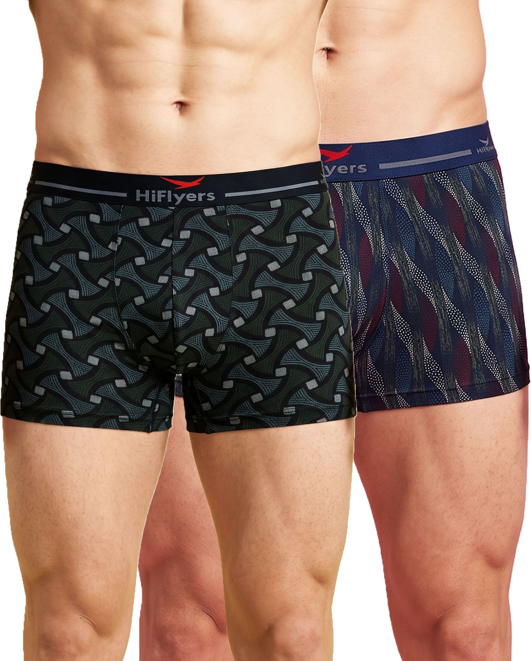 hiflyers Pack of 2 Geometric Print Men Trunk-picture-40