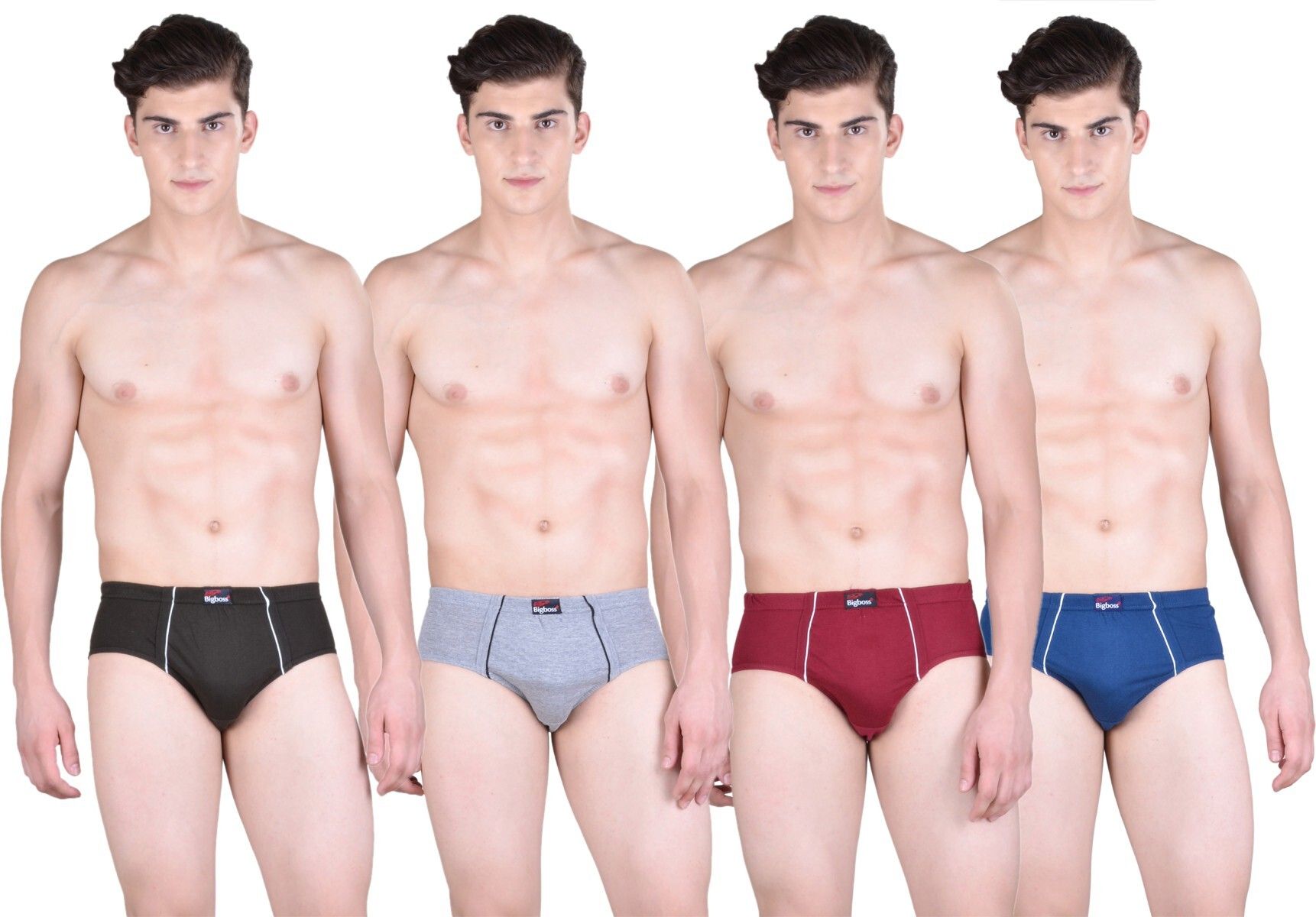 dollarbigboss Pack of 4 Anti-Microbial Super Combed Cotton Solid Men Brief-picture-15