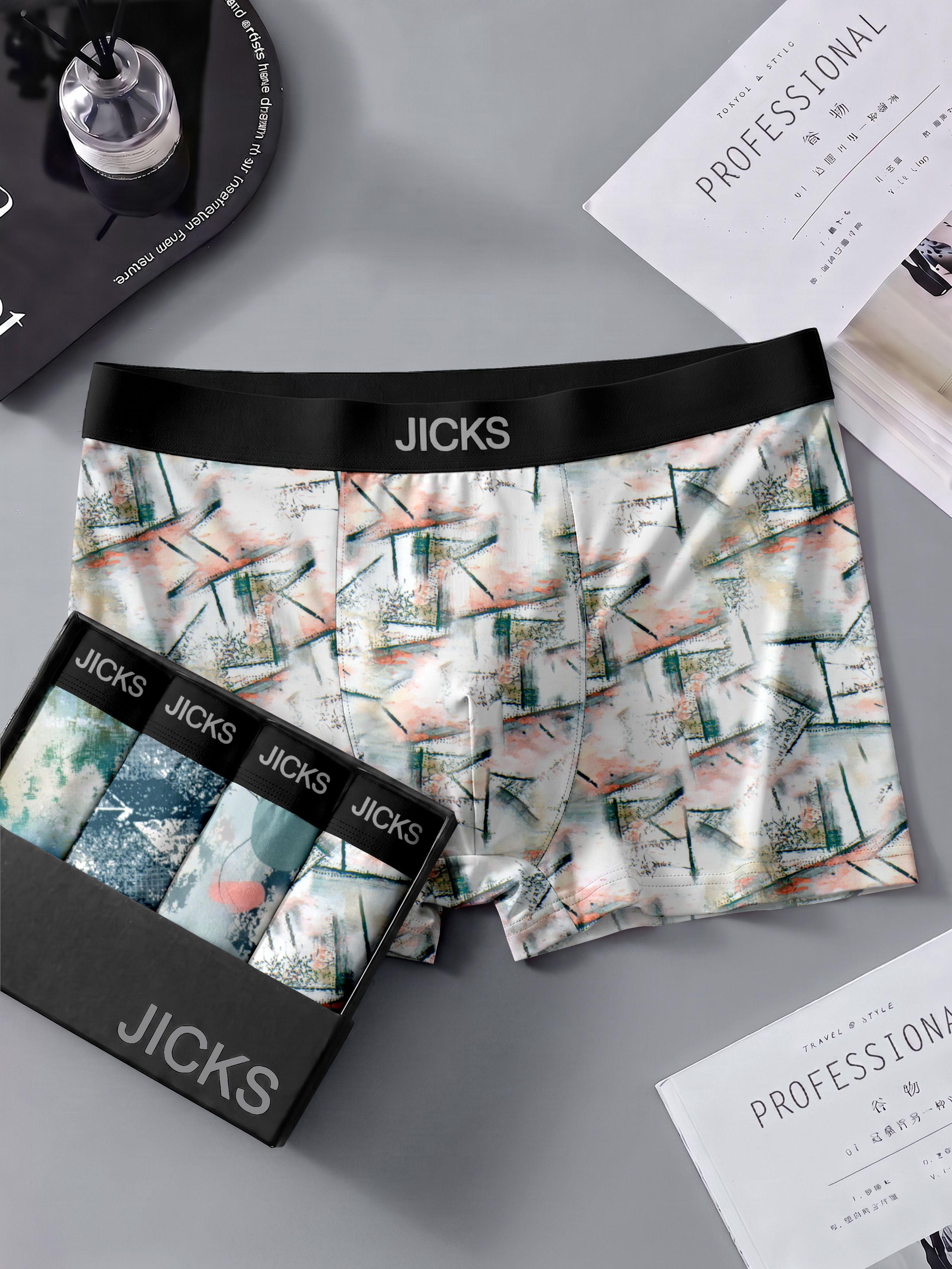 jicks Geometric Print Men Trunk-picture-26