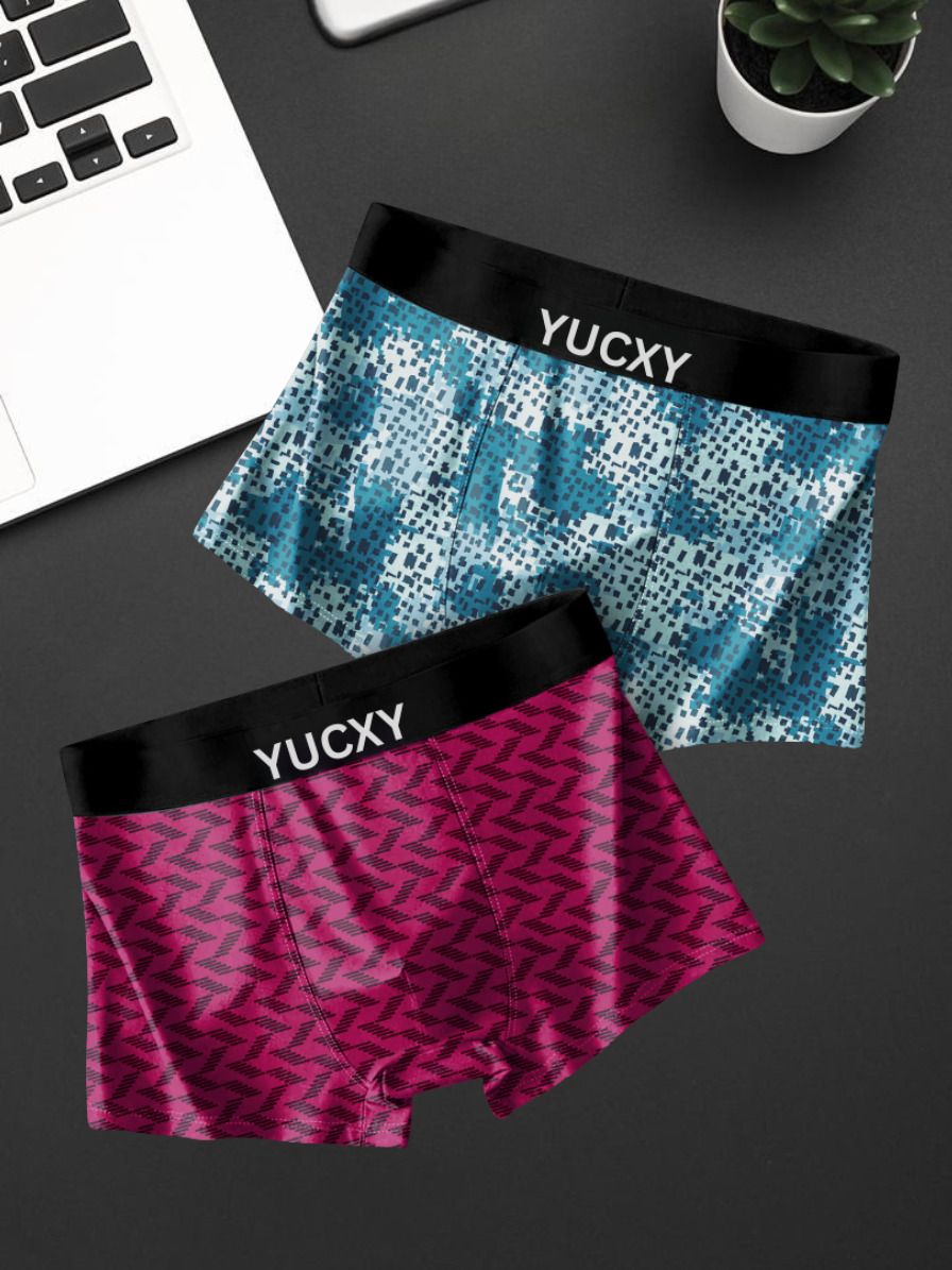 yucxy Camouflage, Printed, Geometric Print Men Trunk-picture-35