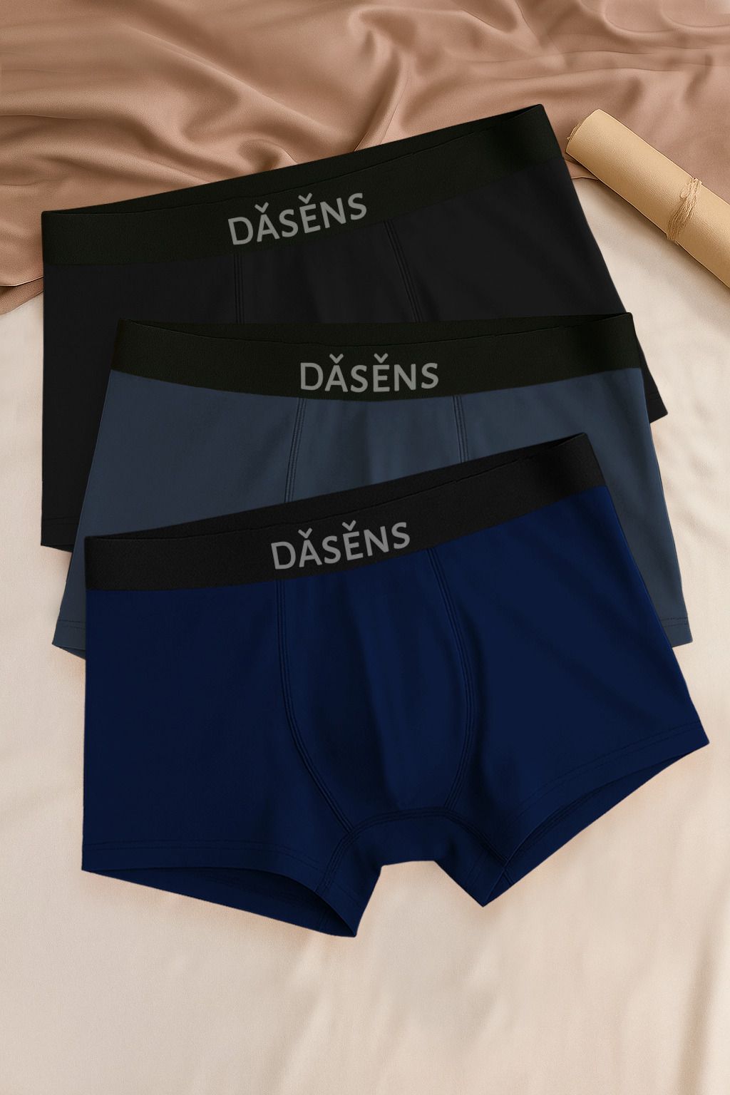 dasens Pack of 3 Solid Men Trunk-picture-9