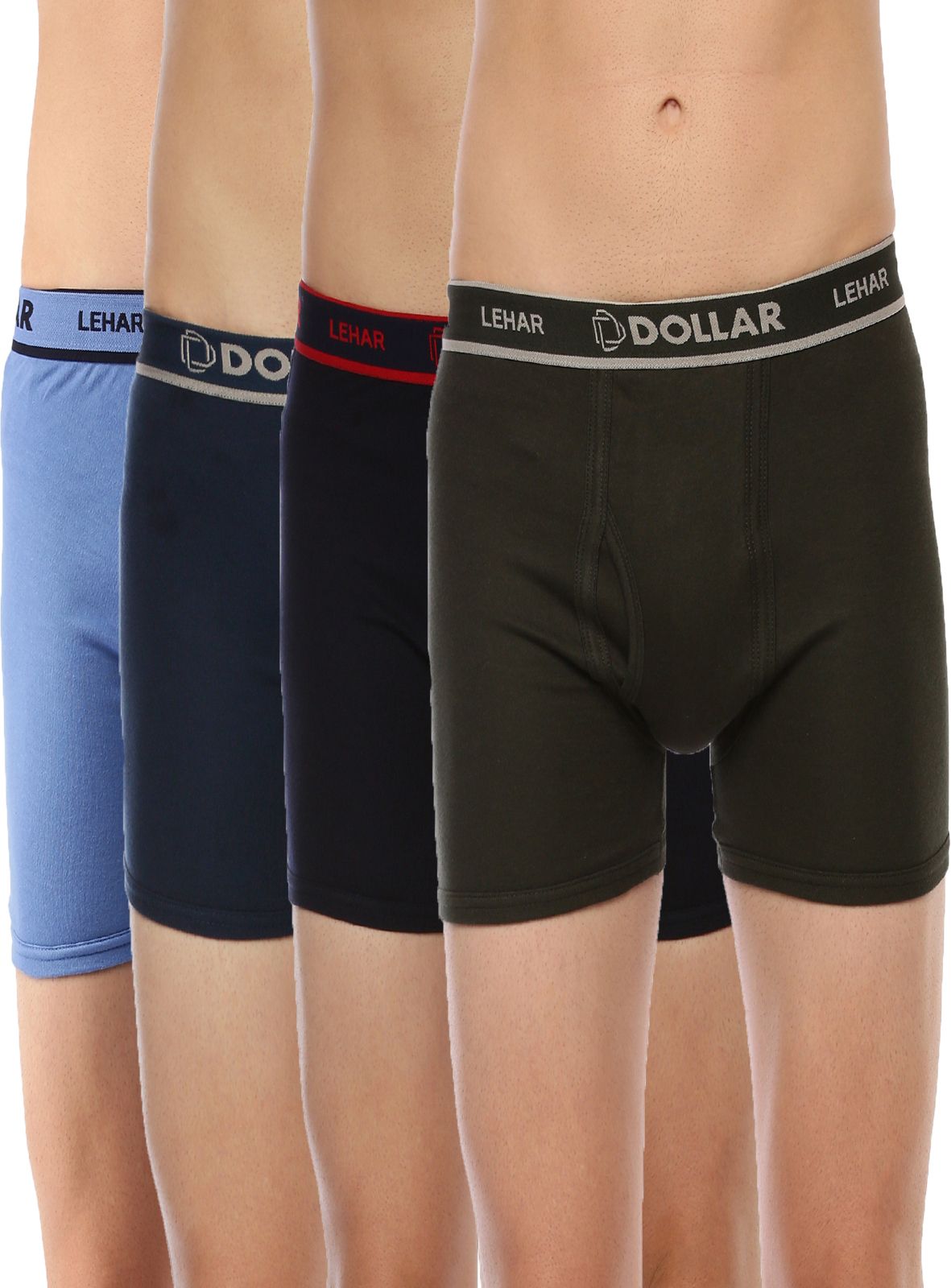 Pack of 4 Dollar Lehar Combed Cotton Solid Men Trunk-picture-29