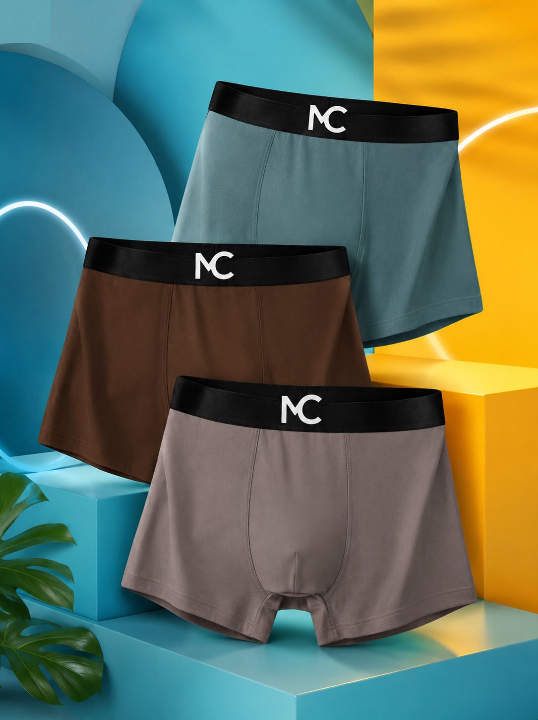 mokichi Pack of 3 Solid Men Brief-picture-15