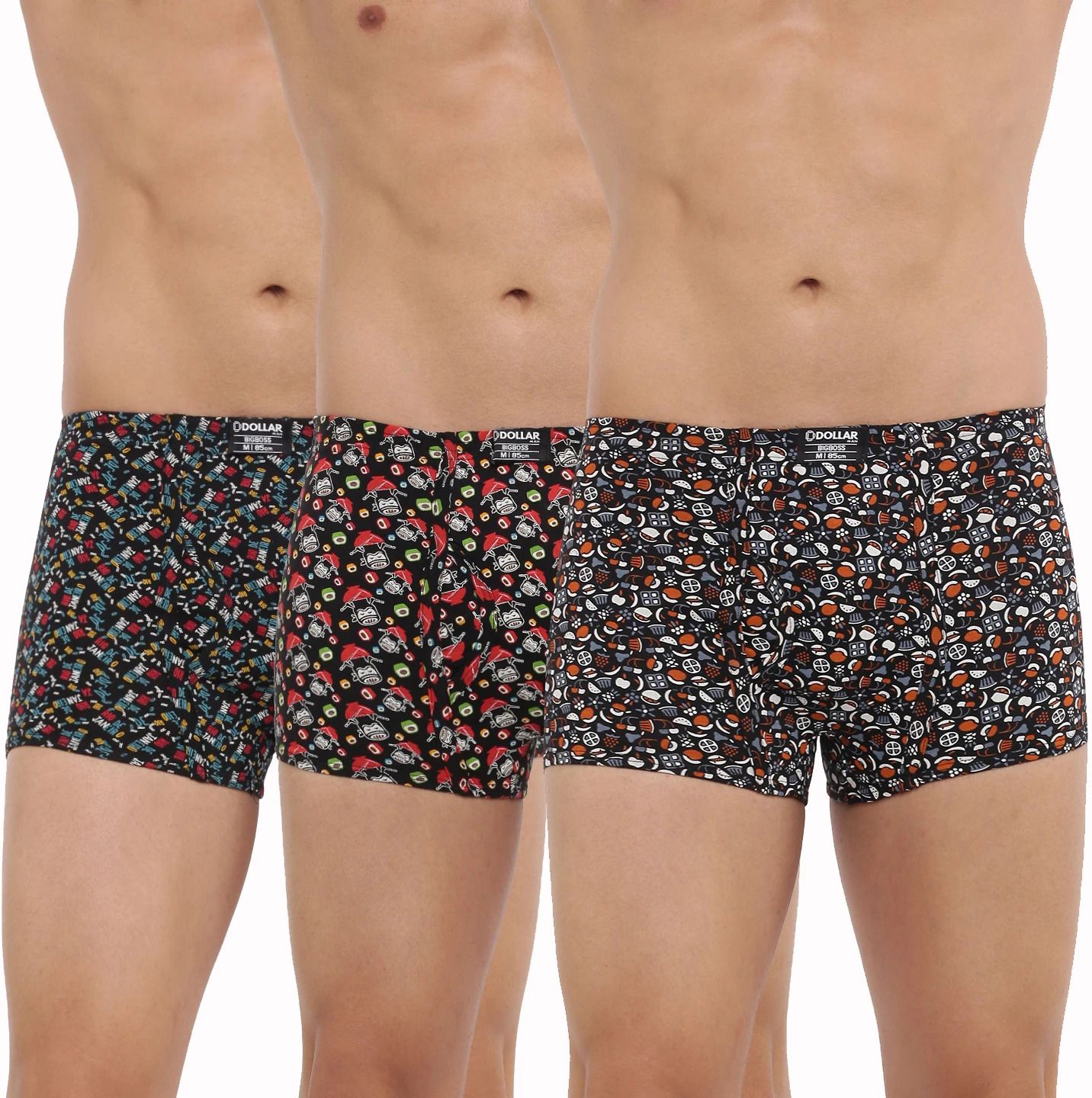 Pack of 3 Soft Combed Cotton Men Trunk-image-17