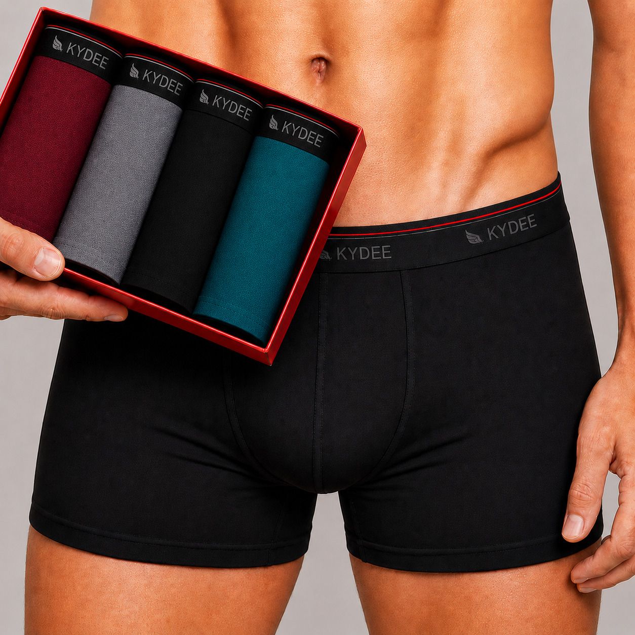 kydee Pack of 4 Solid Men Trunk-picture-45