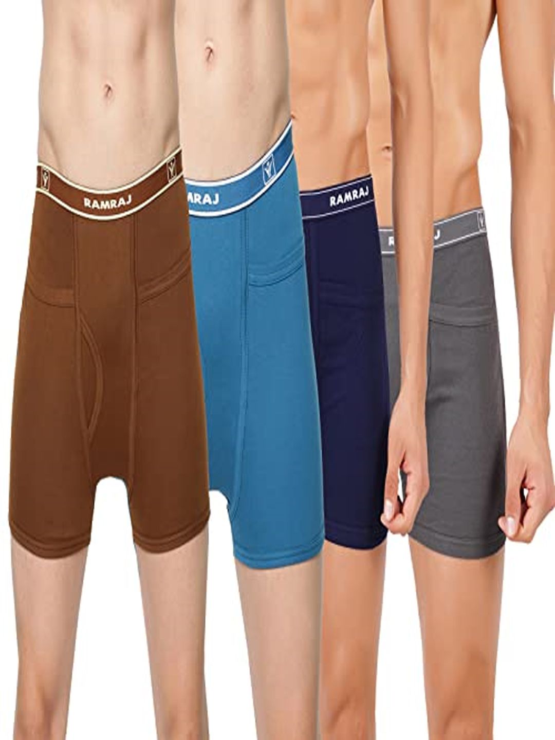 ramraj cotton Pack of 4 Solid Men Trunk-picture-12