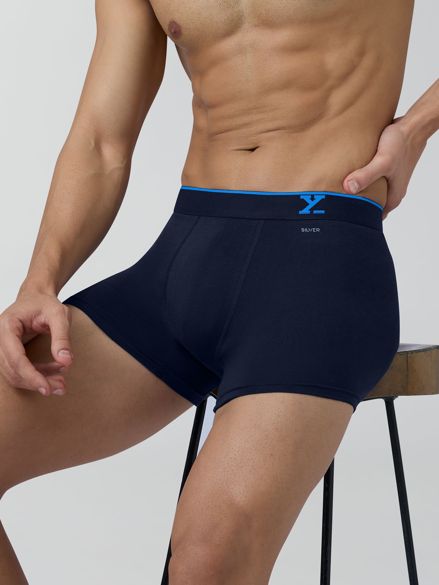 xyxx Pack of 1 Traq Anti-bacterial Odour-free cotton Solid Men Trunk-picture-10