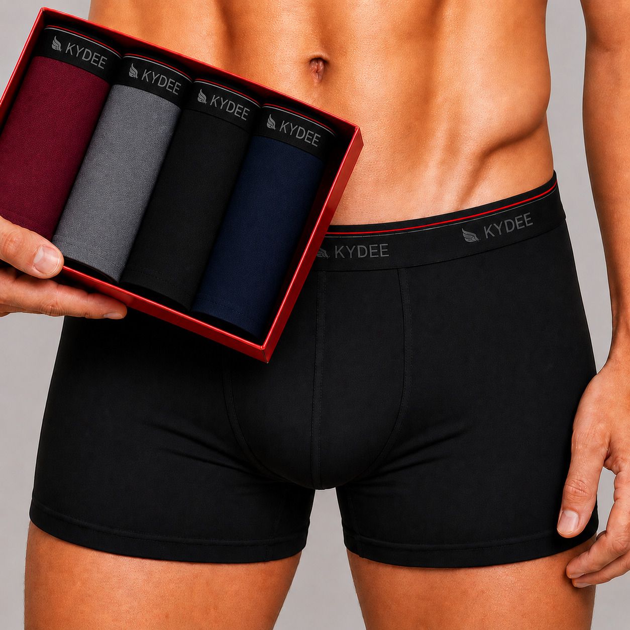 kydee Pack of 4 Solid Men Trunk-picture-16